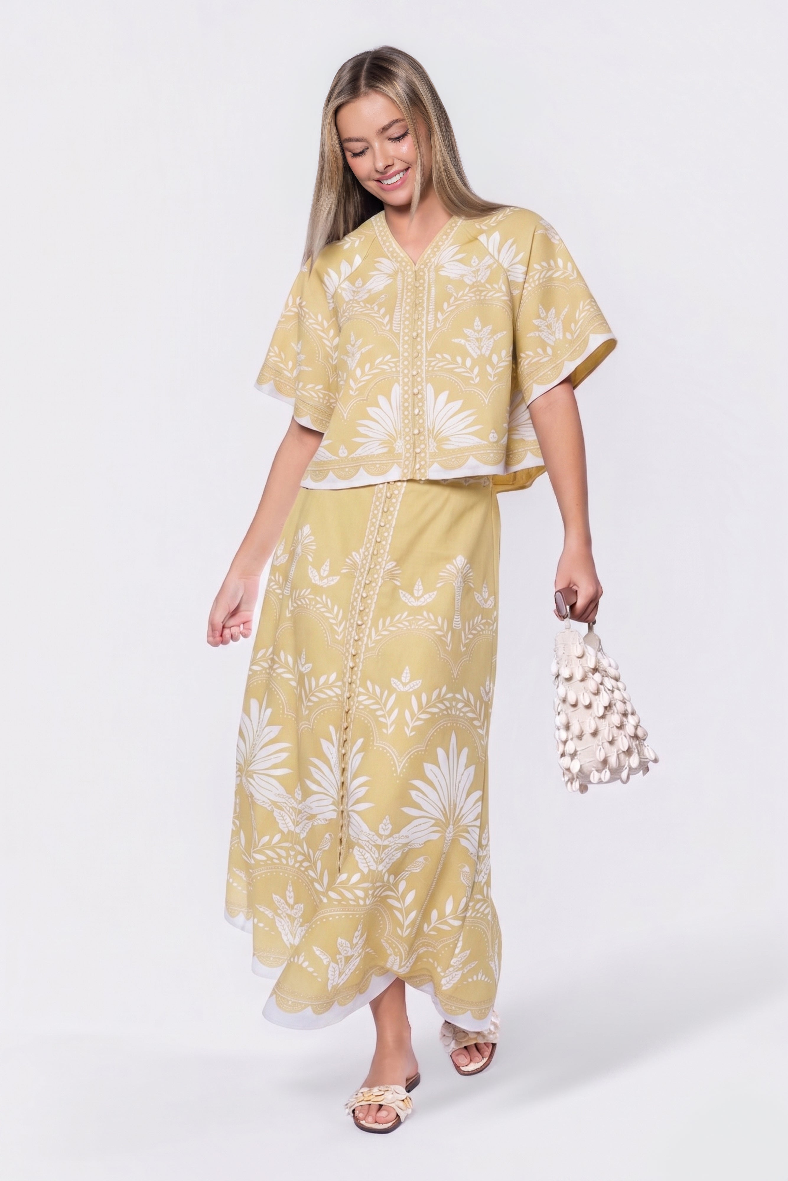 Lottie Top (Yellow White)