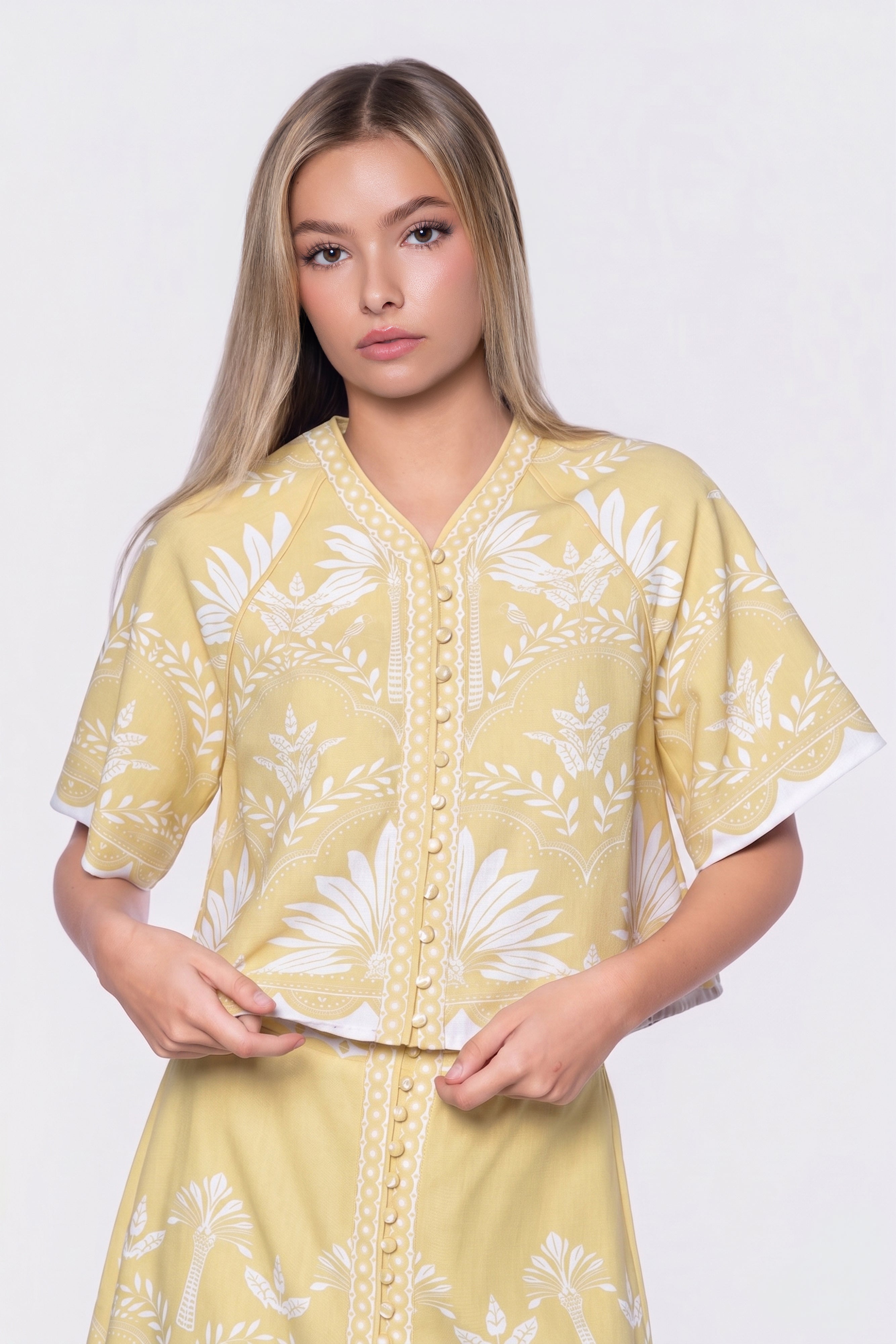 Lottie Top (Yellow White)
