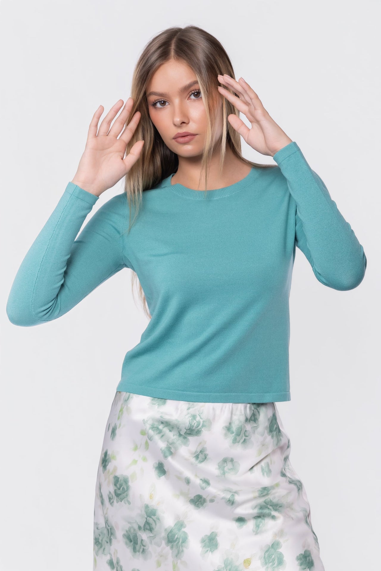 Ingrid Top (Light Teal Green)