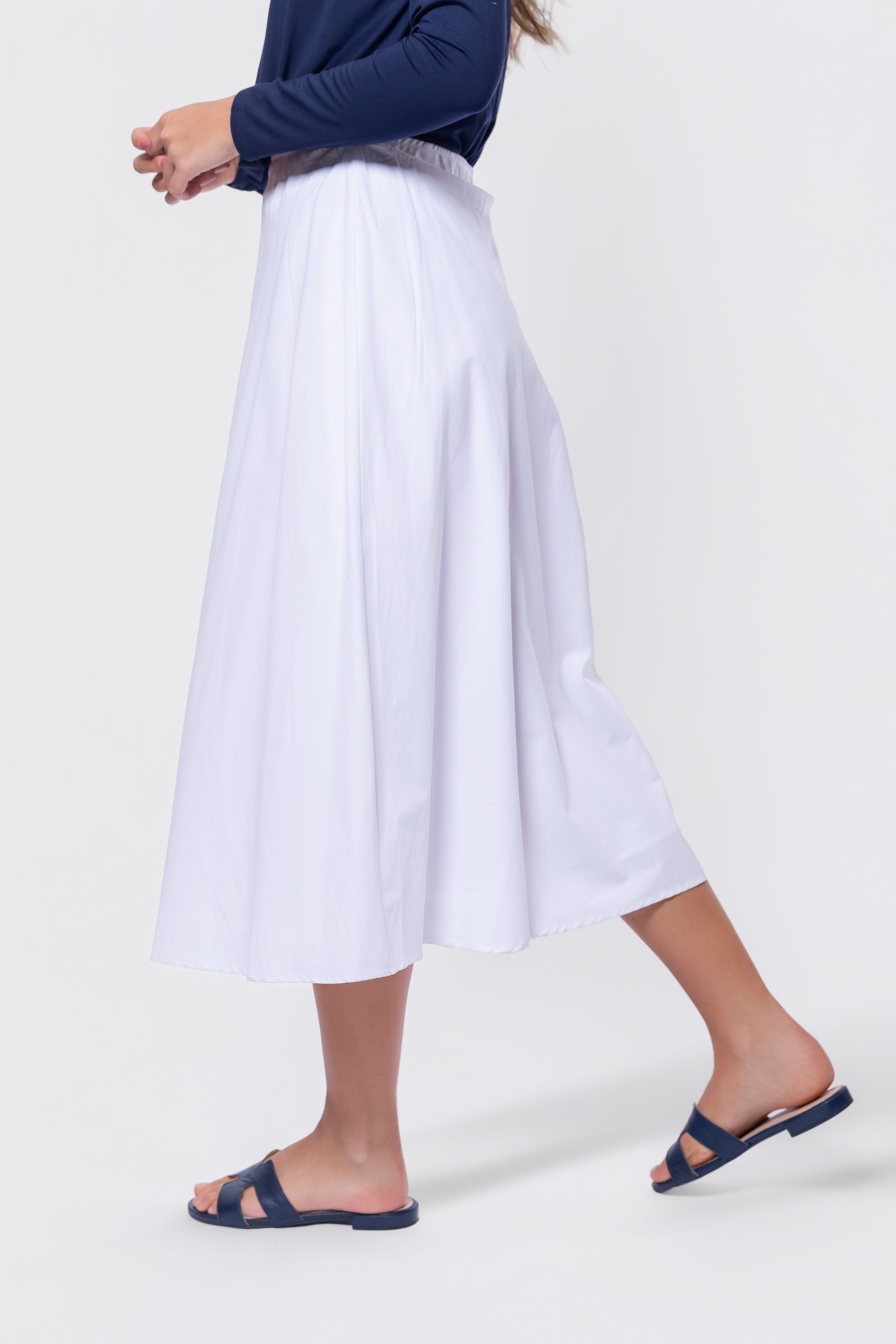 Dakota Skirt (White Solid)