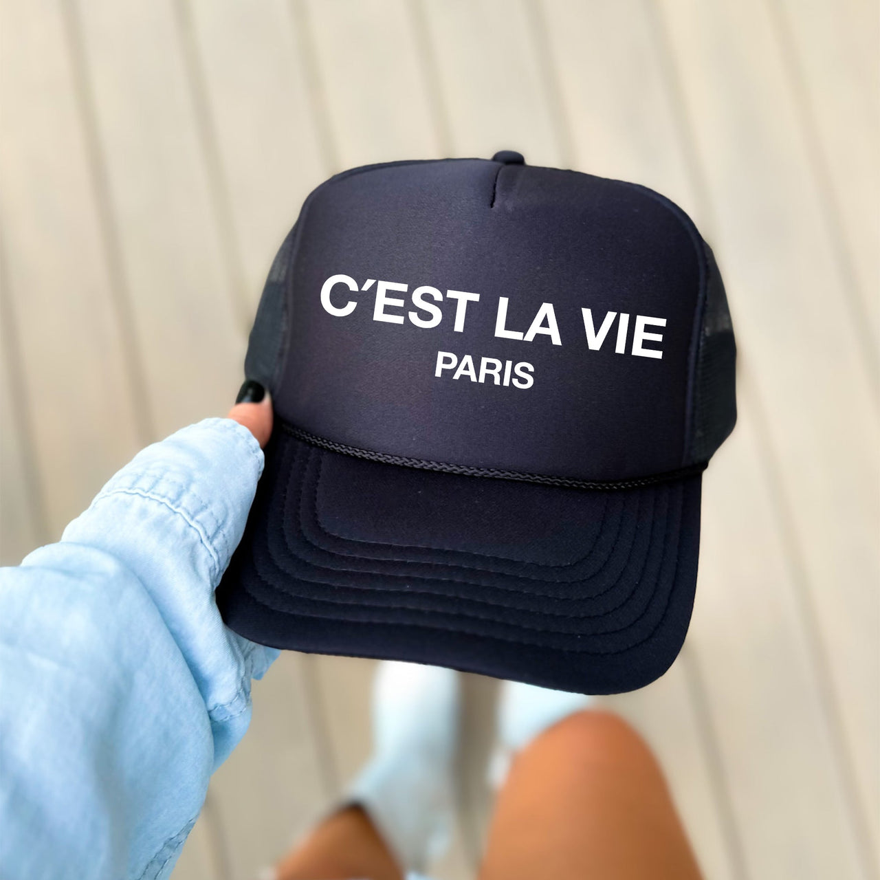 C'est La Vie, Paris Sassy Saying Graphic For Bold Street Style With Paris Flair Trucker Hat