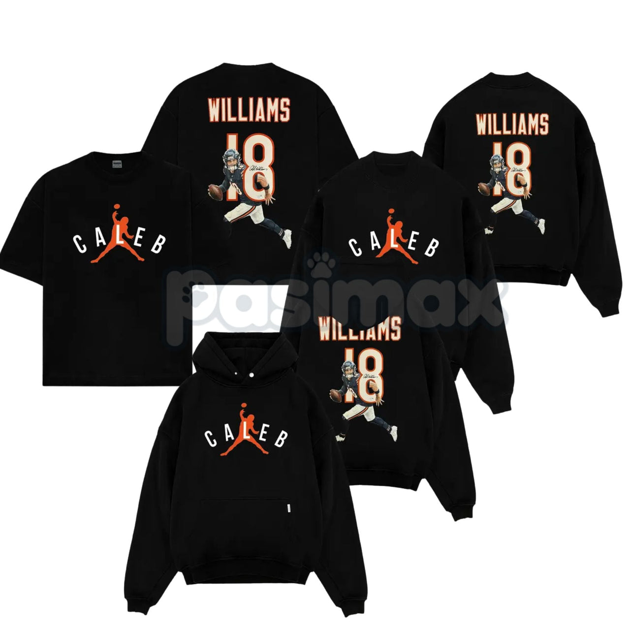 Caleb Williams – Air Caleb #18 For Bears Nation Cotton Hoodie, Sweatshirt & T-Shirt