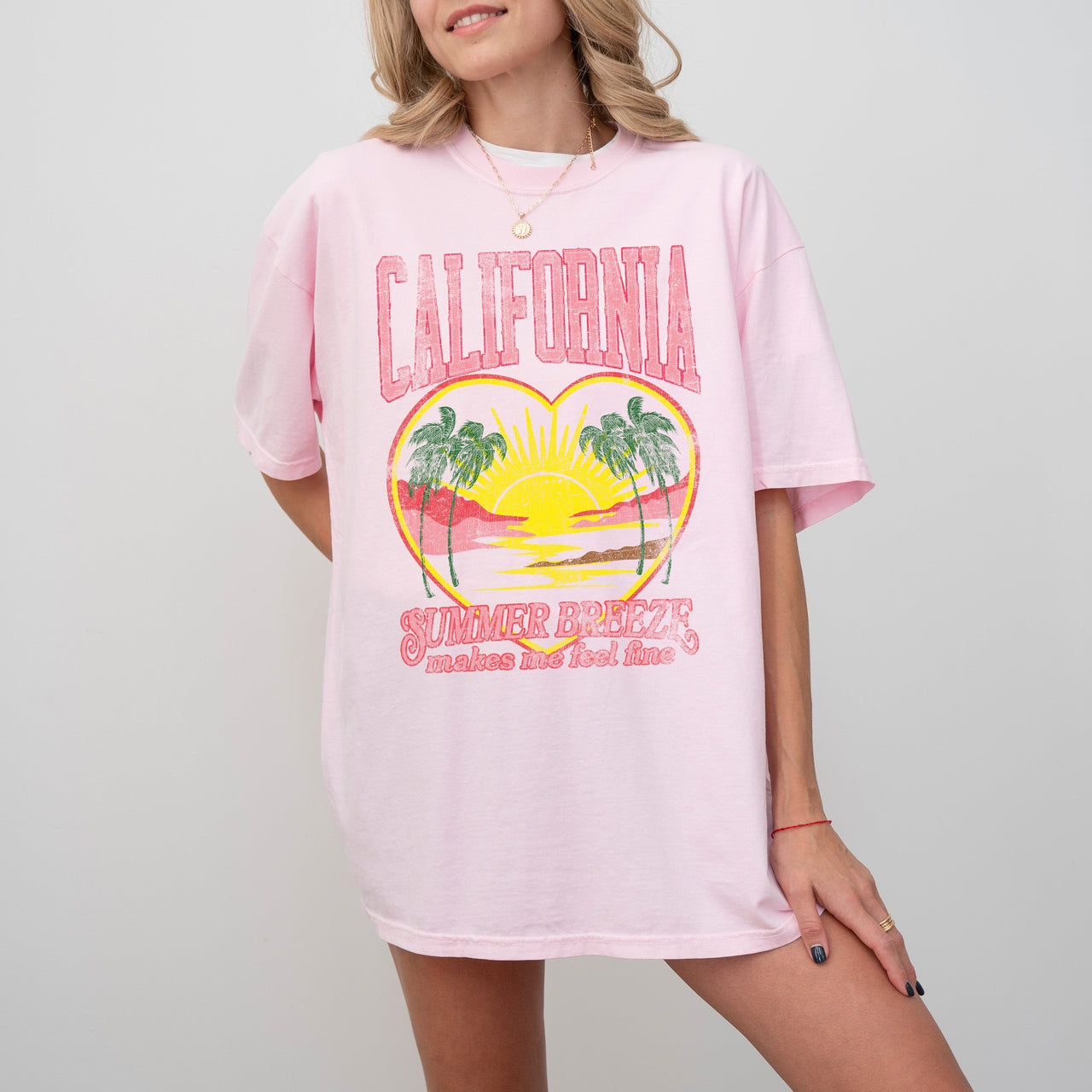 California Summer Breeze Love Beach Vibes Sunset Hot Girl Summer Fun In The Sun Comfort Colors Tee