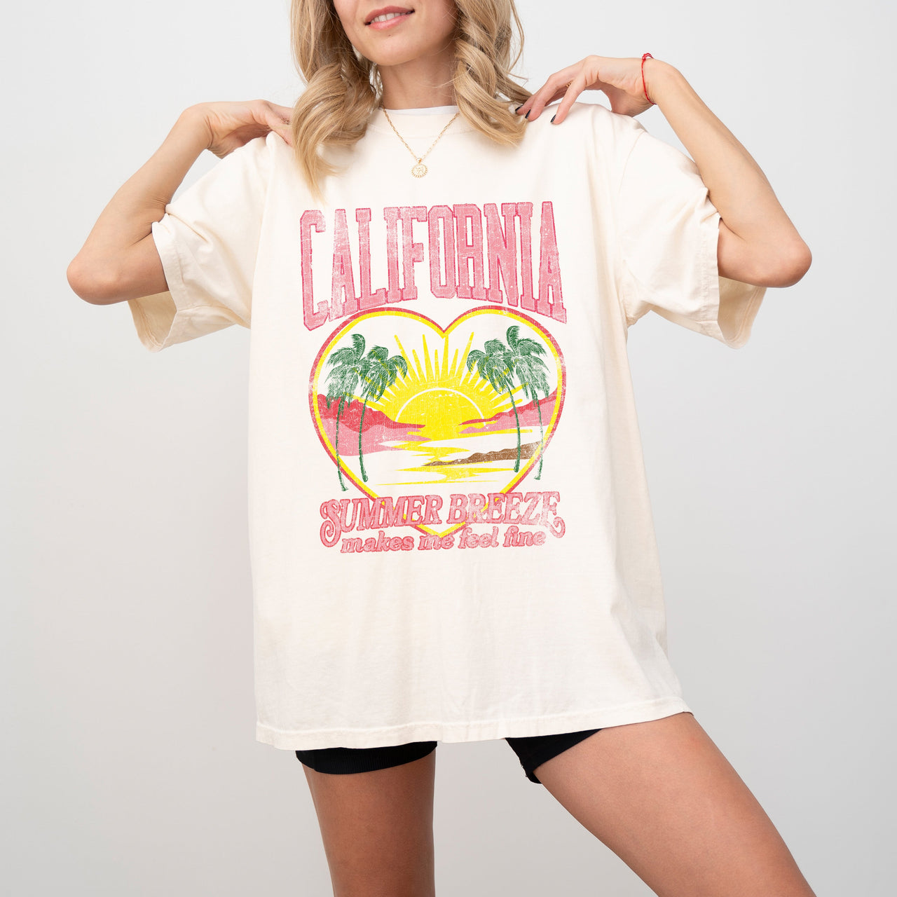 California Summer Breeze Love Beach Vibes Sunset Hot Girl Summer Fun In The Sun Comfort Colors Tee
