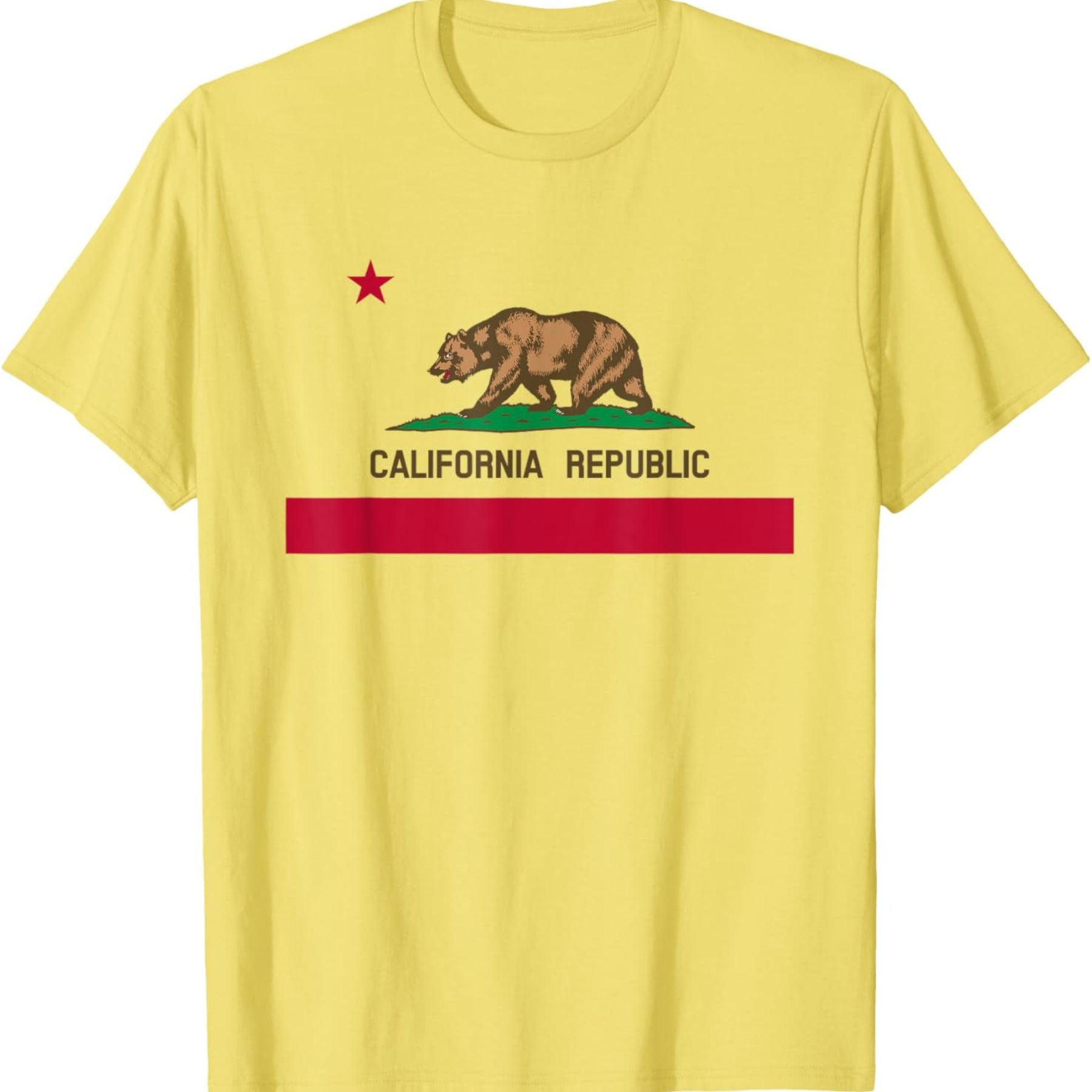 California Republic Flag T-Shirt - Patriotic State Travel USA Gift Tee, California Bear Apparel