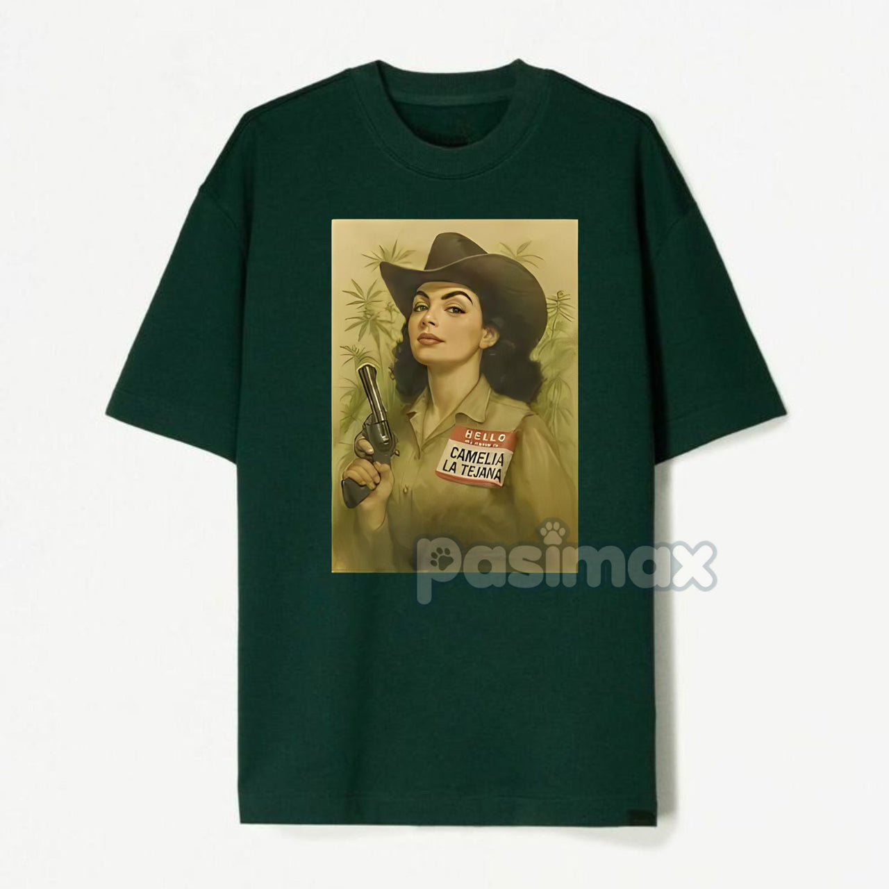 Camelia la Tejana T-Shirt - Iconic Folk Legend Apparel, Contrabando y Traición Merch