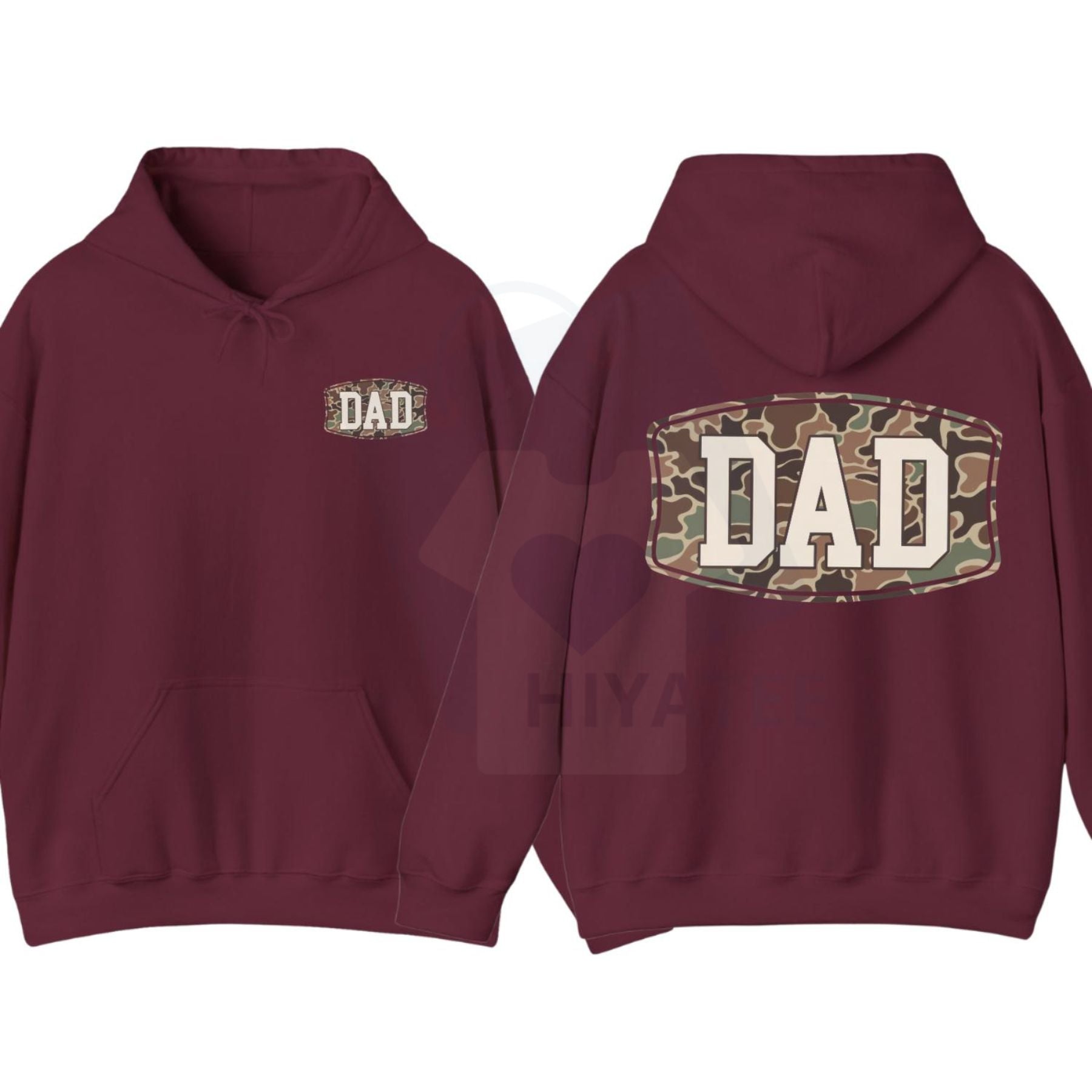 Camo Dad 2-Sided Hoodie – Funny Camouflage Graphic Pullover