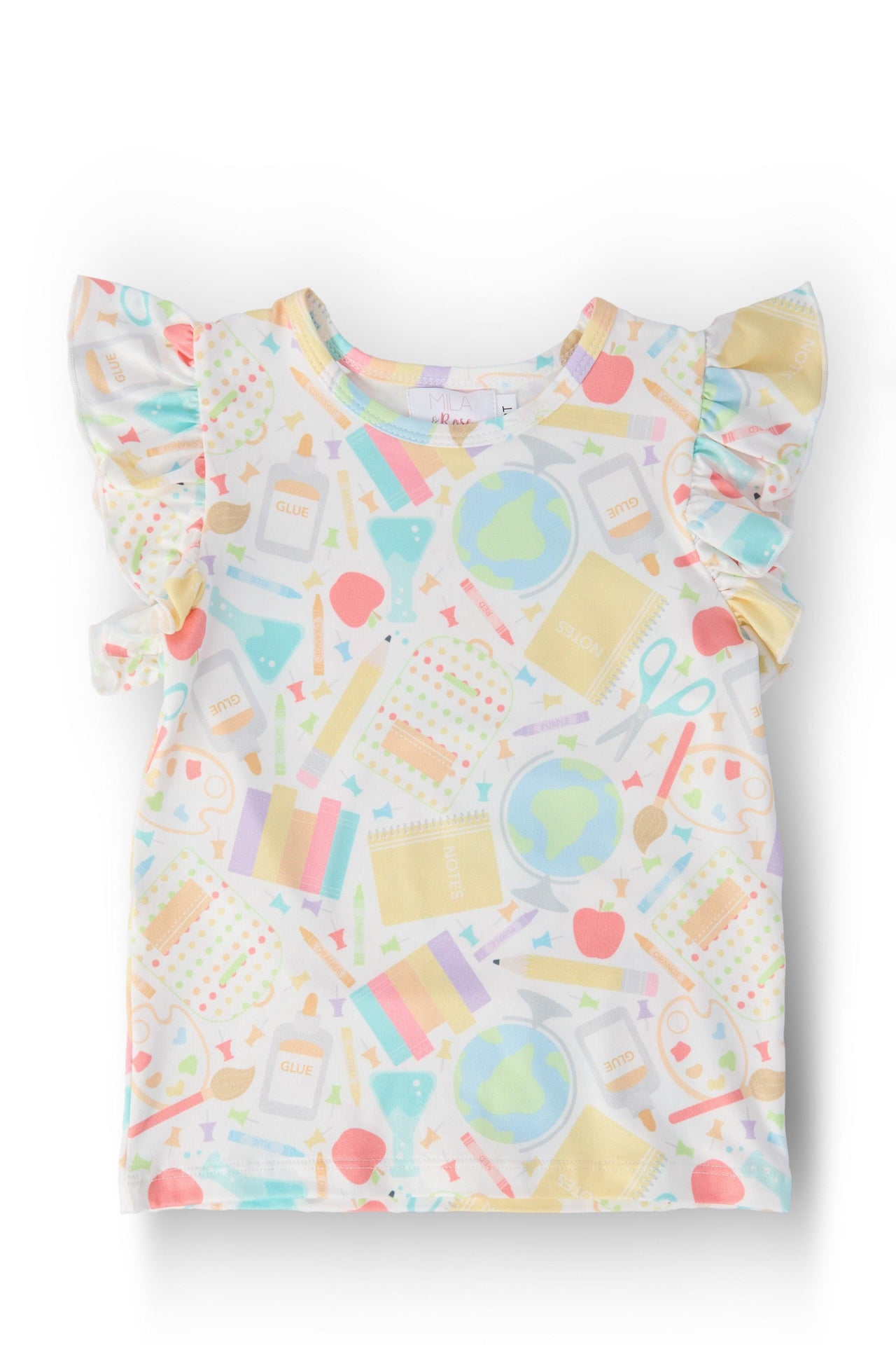 Campus Cutie S/S Ruffle Tee