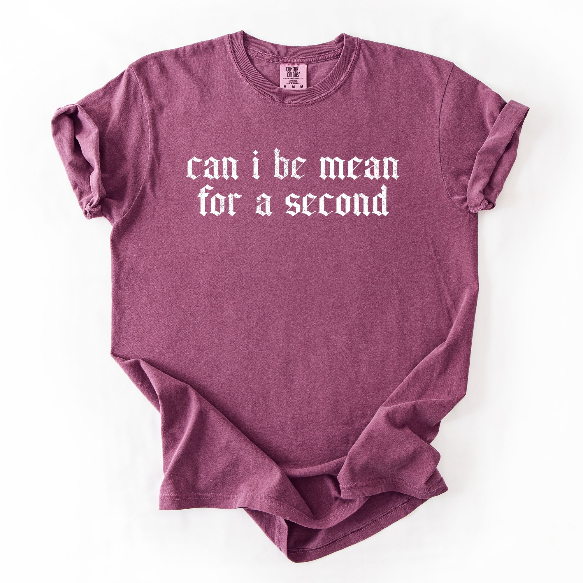 Can I Be Mean For A Second Sassy Sarcastic Statement For Bold Attitude Comfort Colors Tee