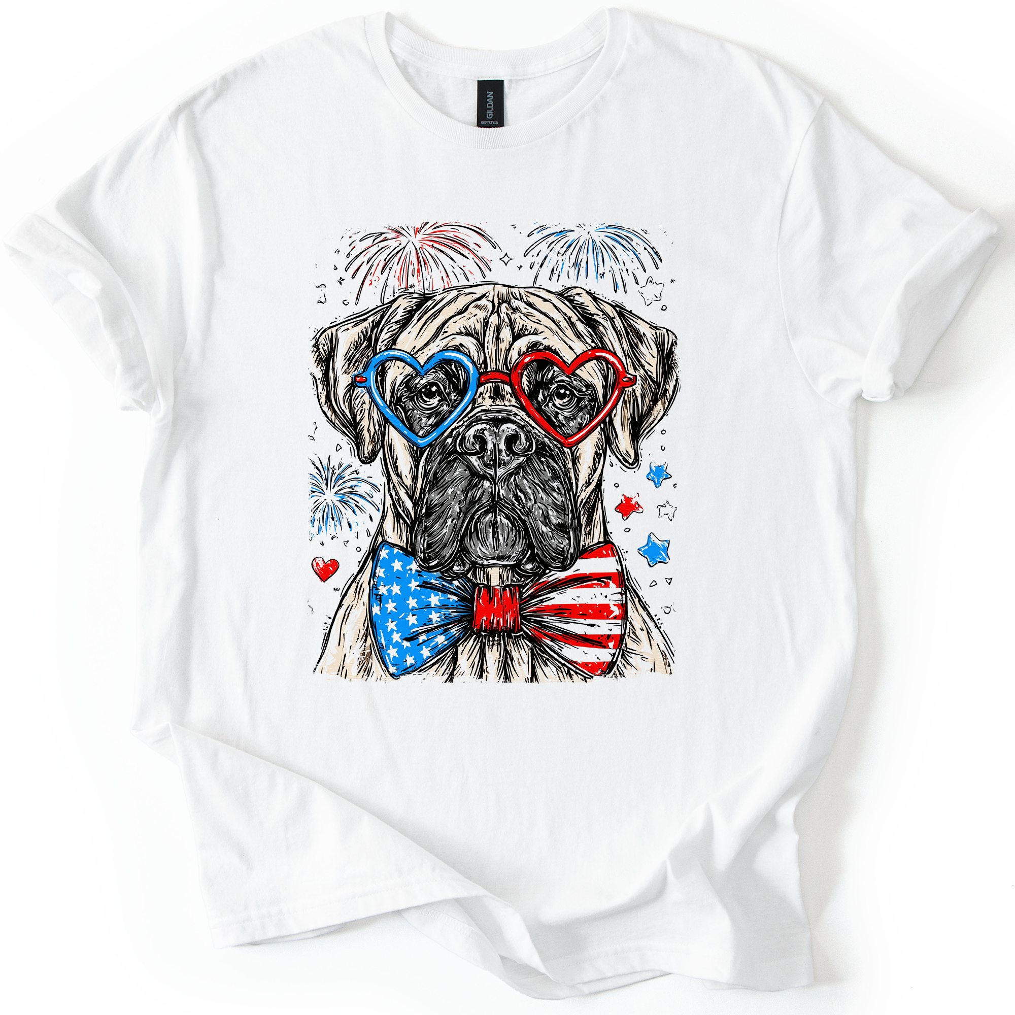 Cane Corso Patriotic Dog USA Pride For Pet Lovers Fourth Of July Celebration Edition Graphic Tee