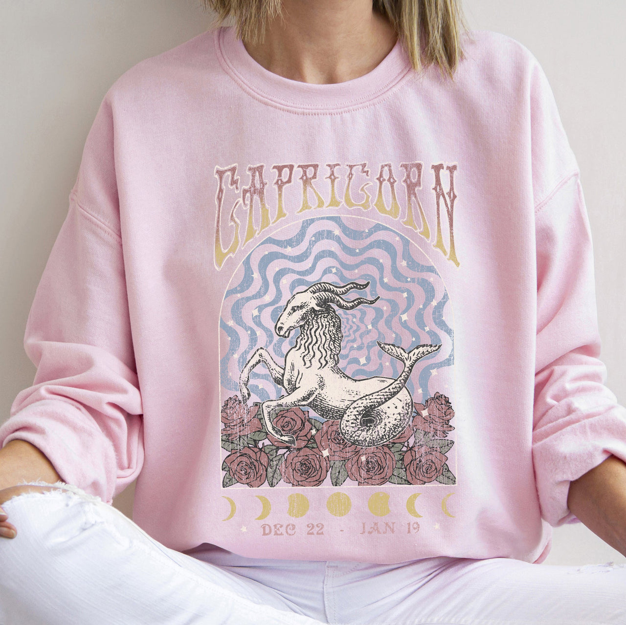 Capricorn Zodiac Astrology Horoscope Celestial Sign Classic Cozy Comfort Sweatshirt