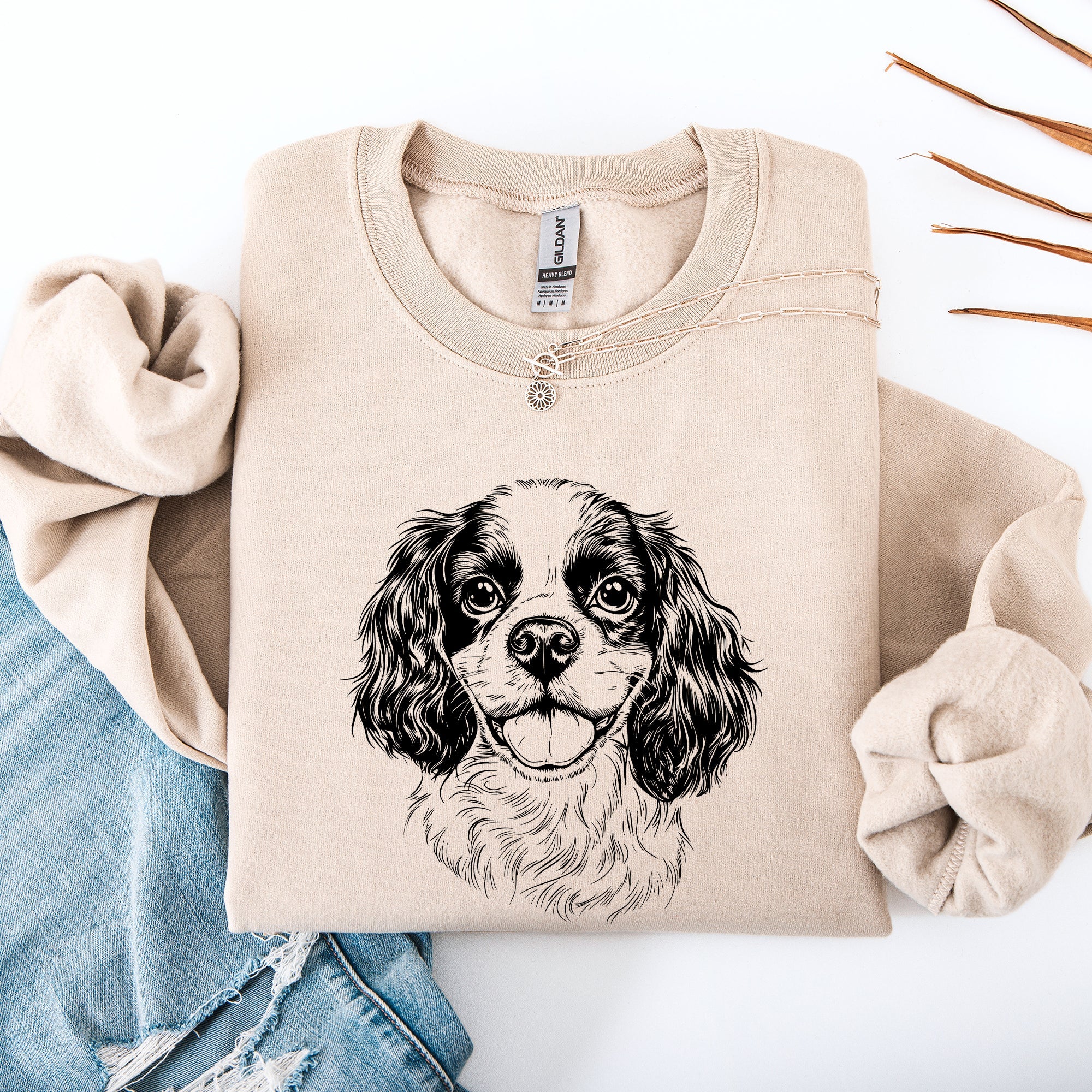 Cavalier King Charles Dog Lover Graphic For Devoted Pet Parents Premium Edition Sweatshirt