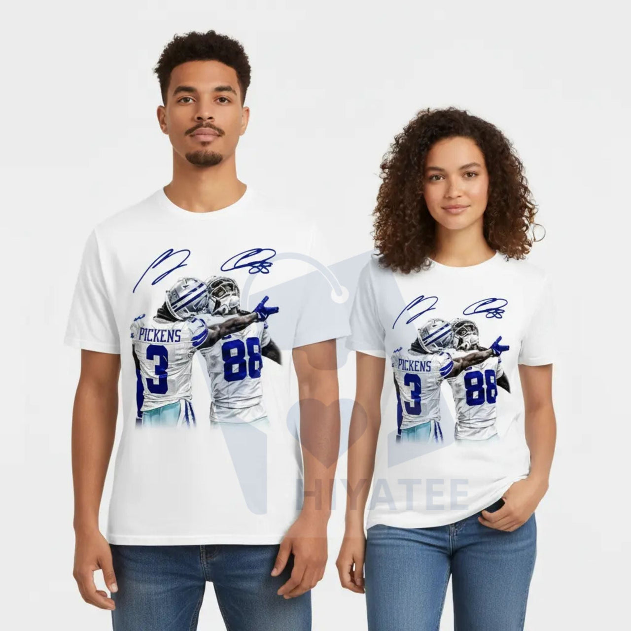 CeeDee Lamb and George Pickens Graphic T-Shirt – Football Fan Street Style