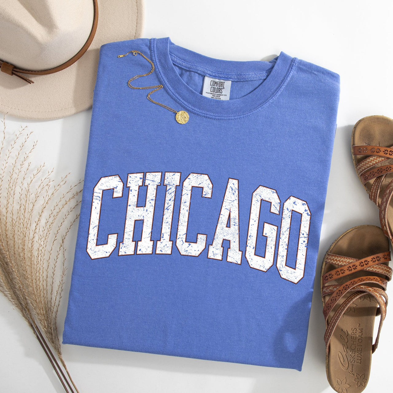Chicago Football Big Game Touchdown Tailgate Party University College Comfort Colors Tee