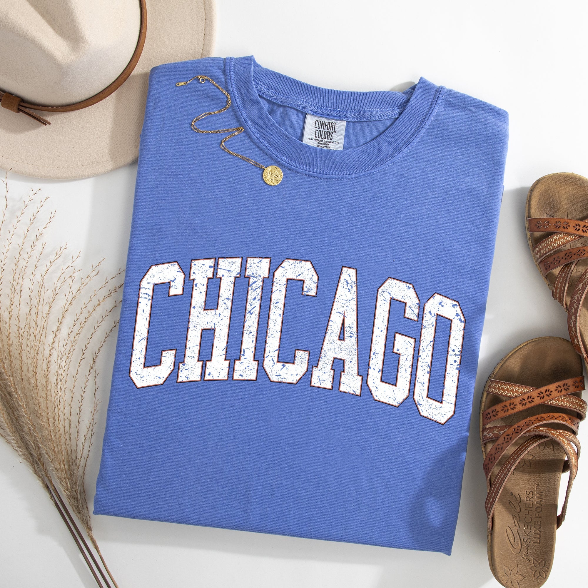 Chicago Football Big Game Touchdown Tailgate Party University College Comfort Colors Tee