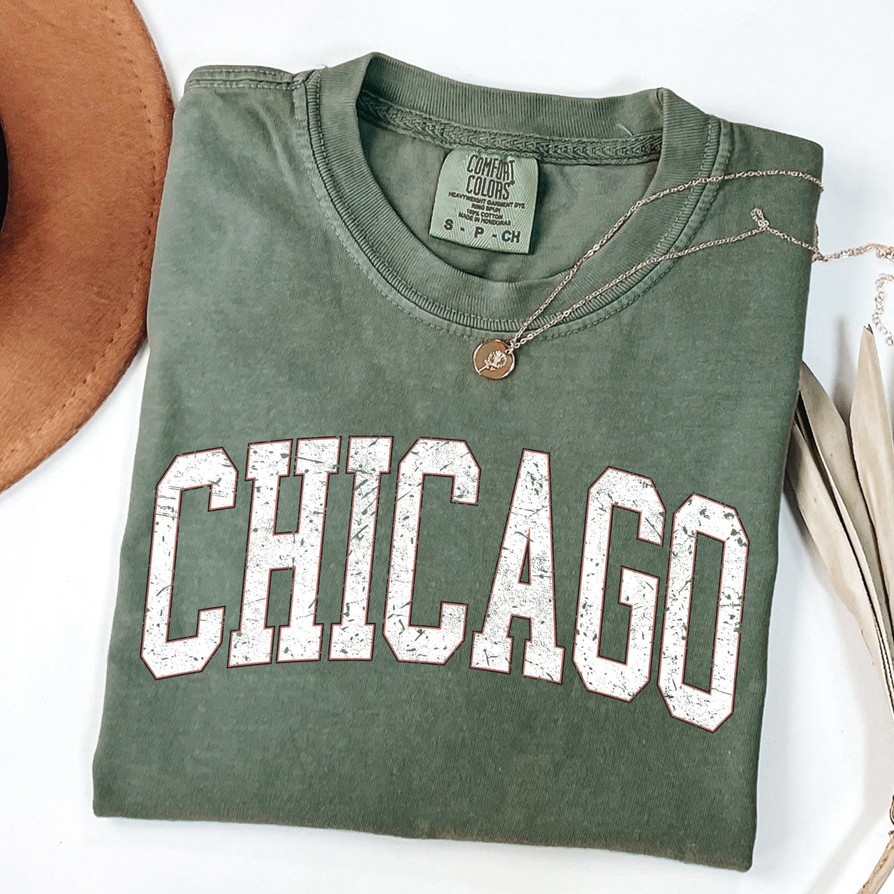 Chicago Football Big Game Touchdown Tailgate Party University College Comfort Colors Tee