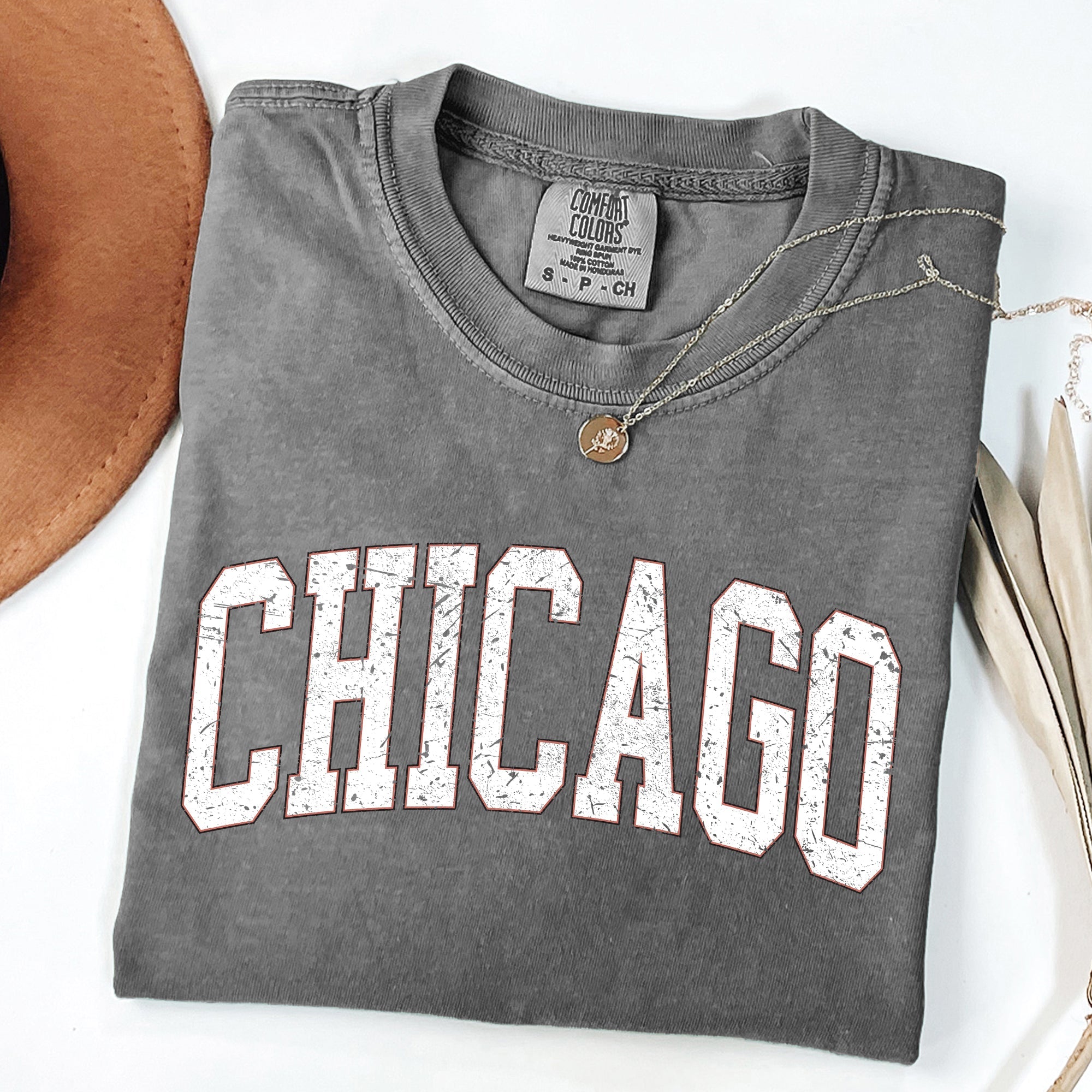 Chicago Football Big Game Touchdown Tailgate Party University College Comfort Colors Tee