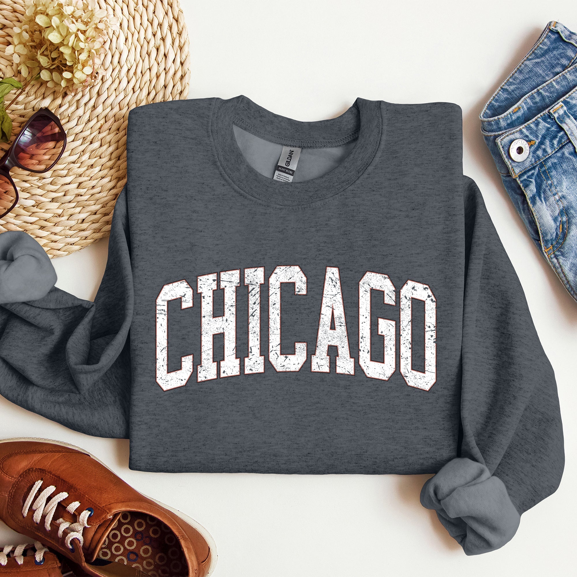 Chicago Football Spirit For Game Day Tailgating At University College Stadium State Pride Sweatshirt