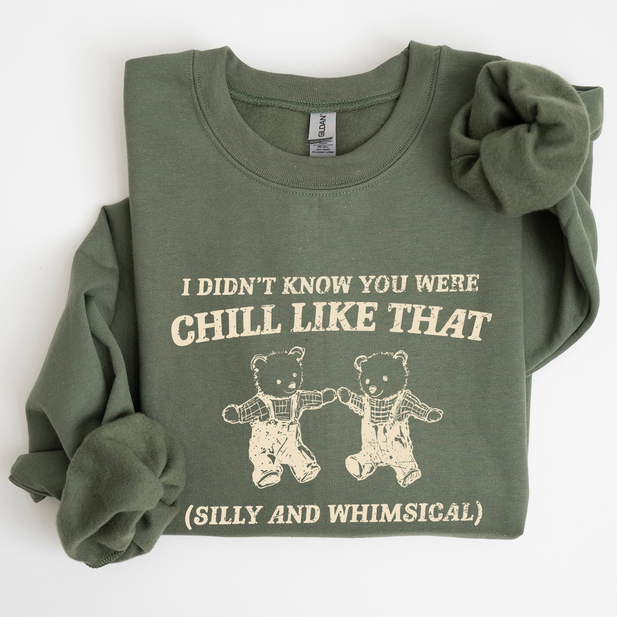 Chill Bears Meme Aesthetic Funny Cozy Chill Vibes Edition Limited Release Sweatshirt