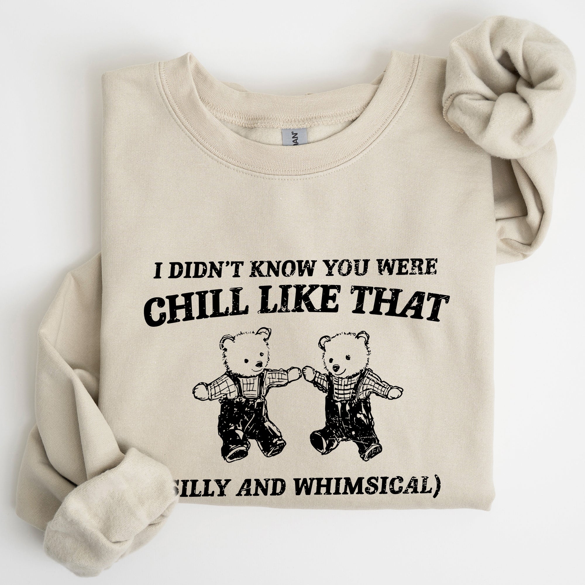 Chill Bears Meme Aesthetic Funny Cozy Chill Vibes Edition Limited Release Sweatshirt
