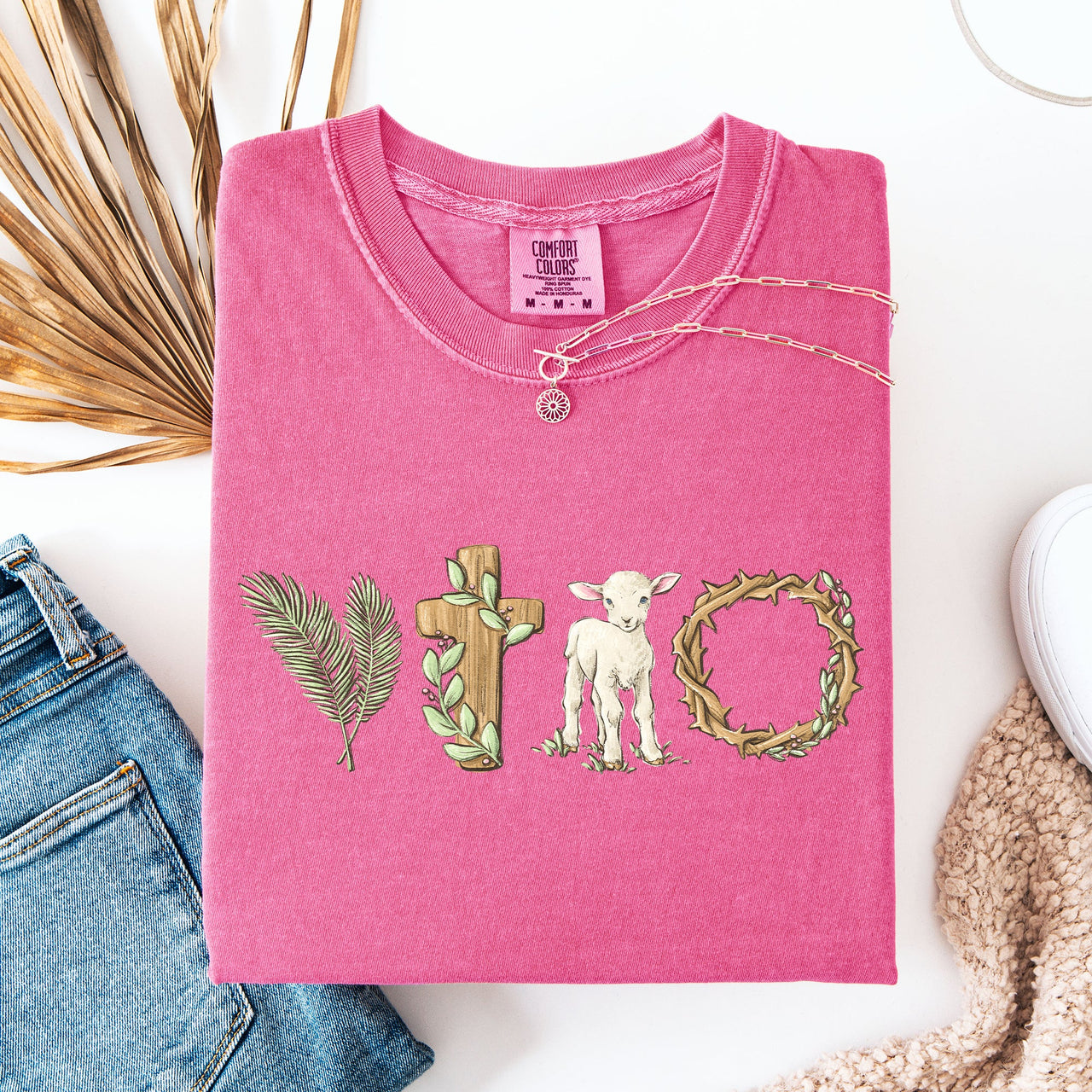 Christian Easter Gospel Bunny Jesus Rabbit Faith Holiday Religious Devotional Comfort Colors Tee