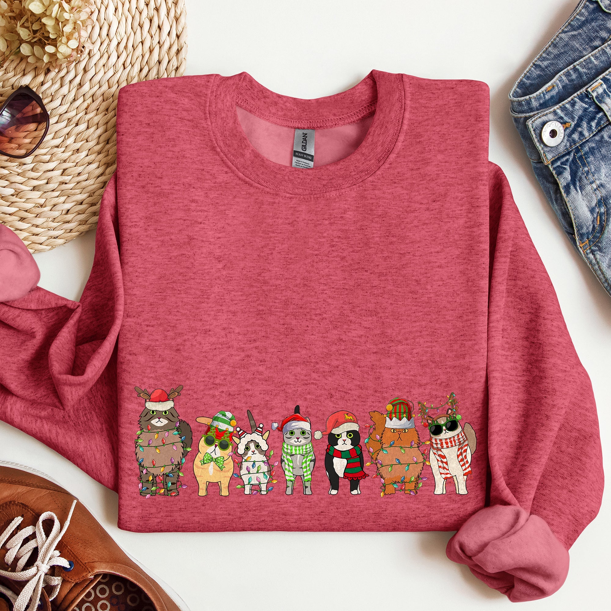 Christmas Cats Santa Pals For Cat Lovers And Pet Owners Celebrating The Holiday Season Cozy Festive Sweatshirt