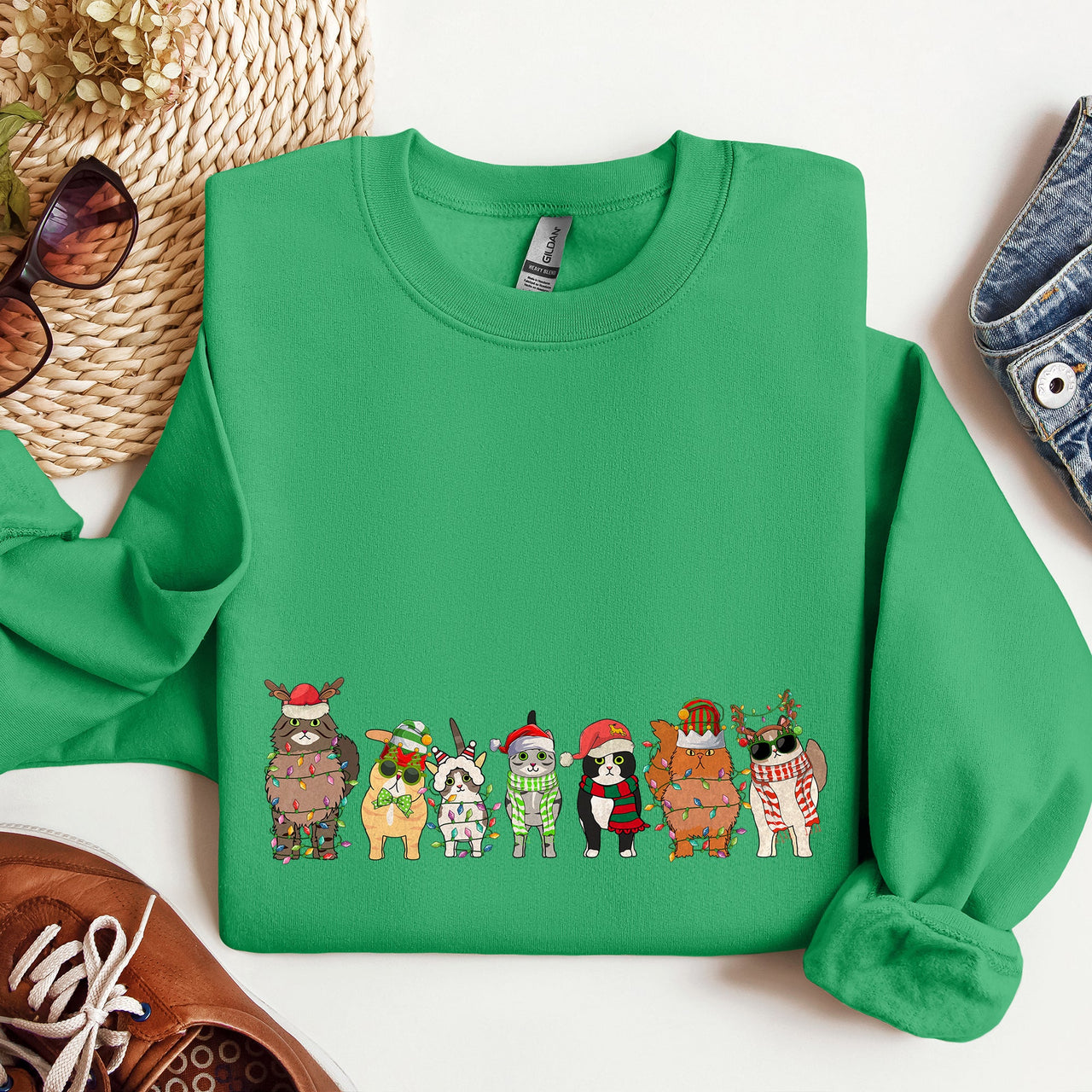 Christmas Cats Santa Pals For Cat Lovers And Pet Owners Celebrating The Holiday Season Cozy Festive Sweatshirt