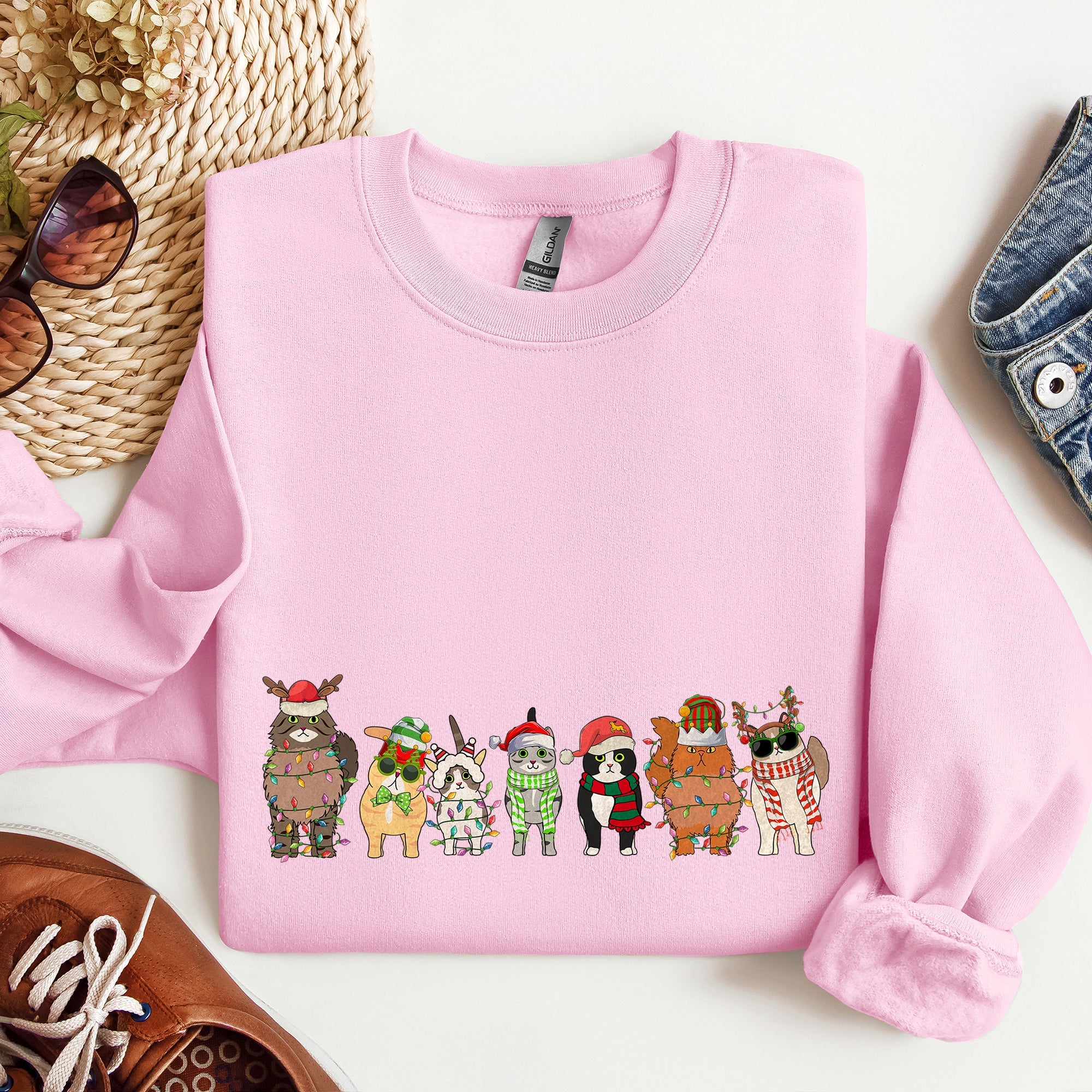 Christmas Cats Santa Pals For Cat Lovers And Pet Owners Celebrating The Holiday Season Cozy Festive Sweatshirt