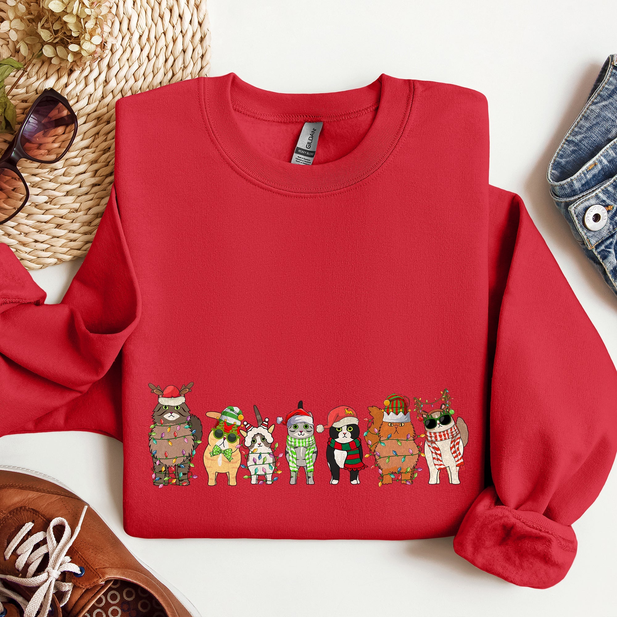 Christmas Cats Santa Pals For Cat Lovers And Pet Owners Celebrating The Holiday Season Cozy Festive Sweatshirt