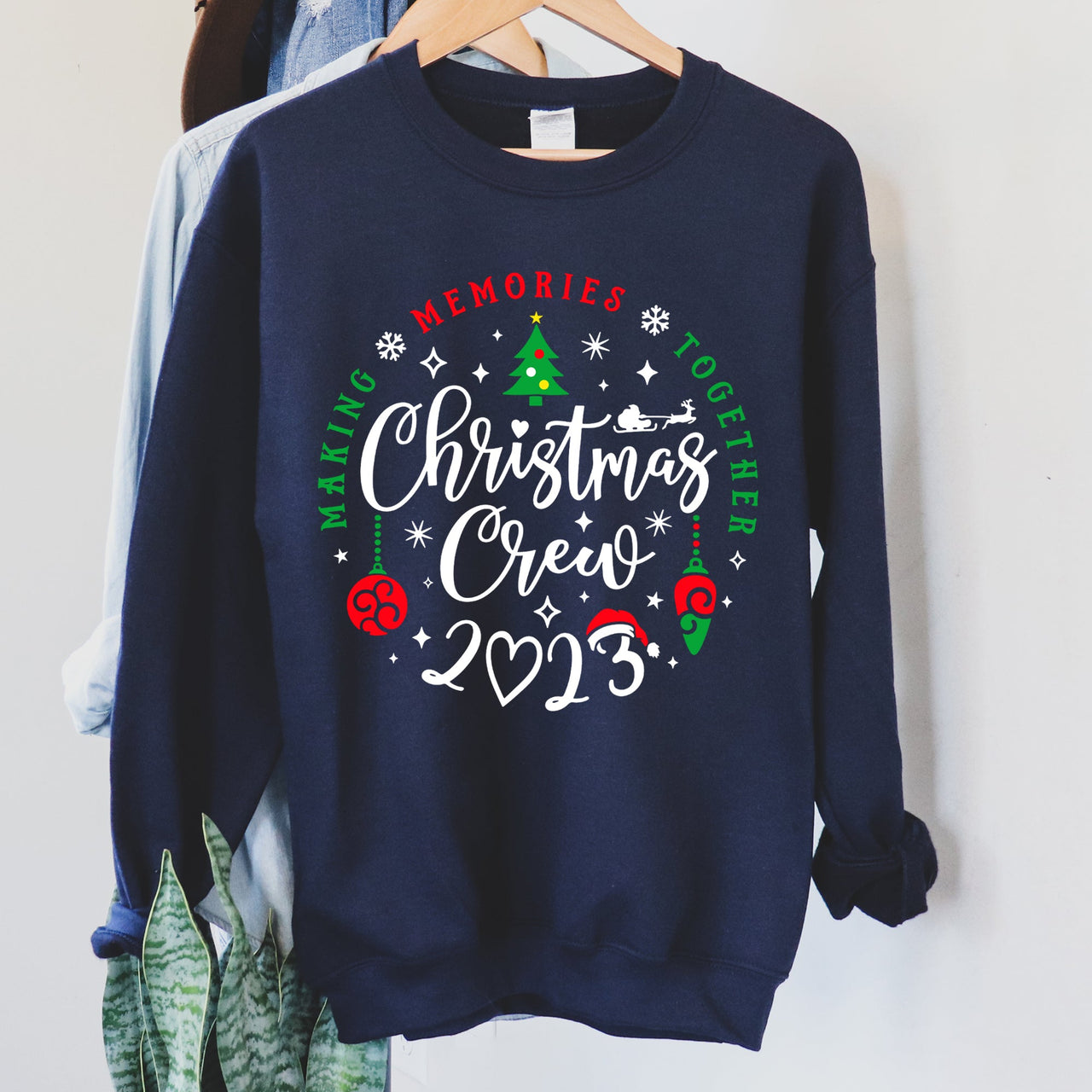 Christmas Crew Family Festive Cheer Togetherness Verses Traditions Holiday Warmth Celebration For All Sweatshirt
