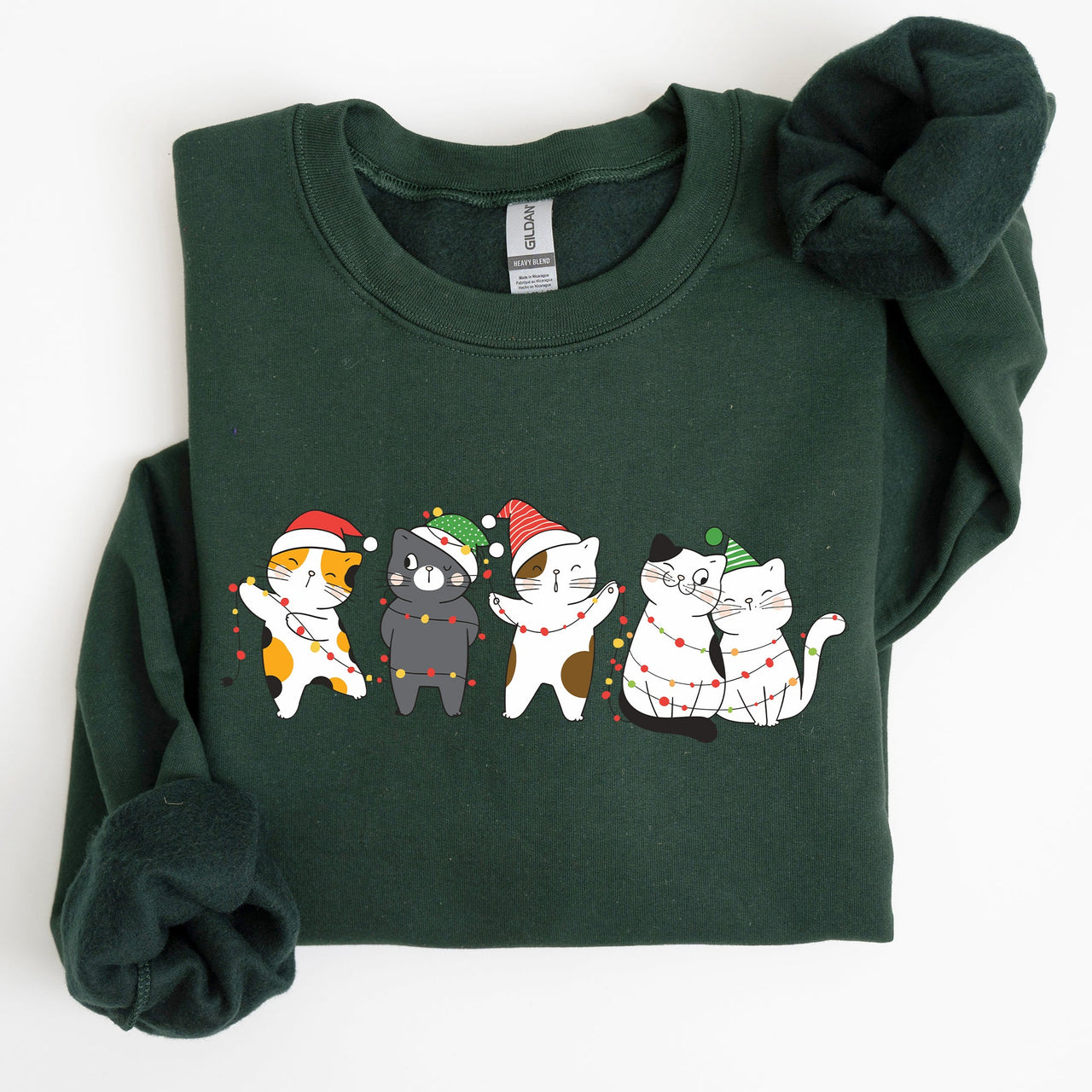 Christmas Party Cats Santa Cat Lover Cozy Festive Warm Comfort Lifestyle Sweatshirt