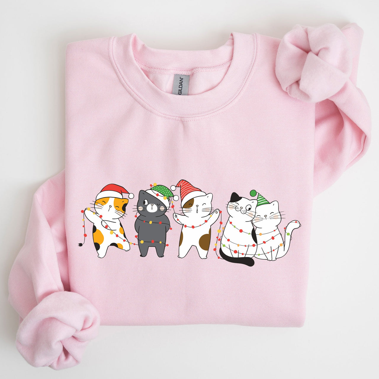 Christmas Party Cats Santa Cat Lover Cozy Festive Warm Comfort Lifestyle Sweatshirt