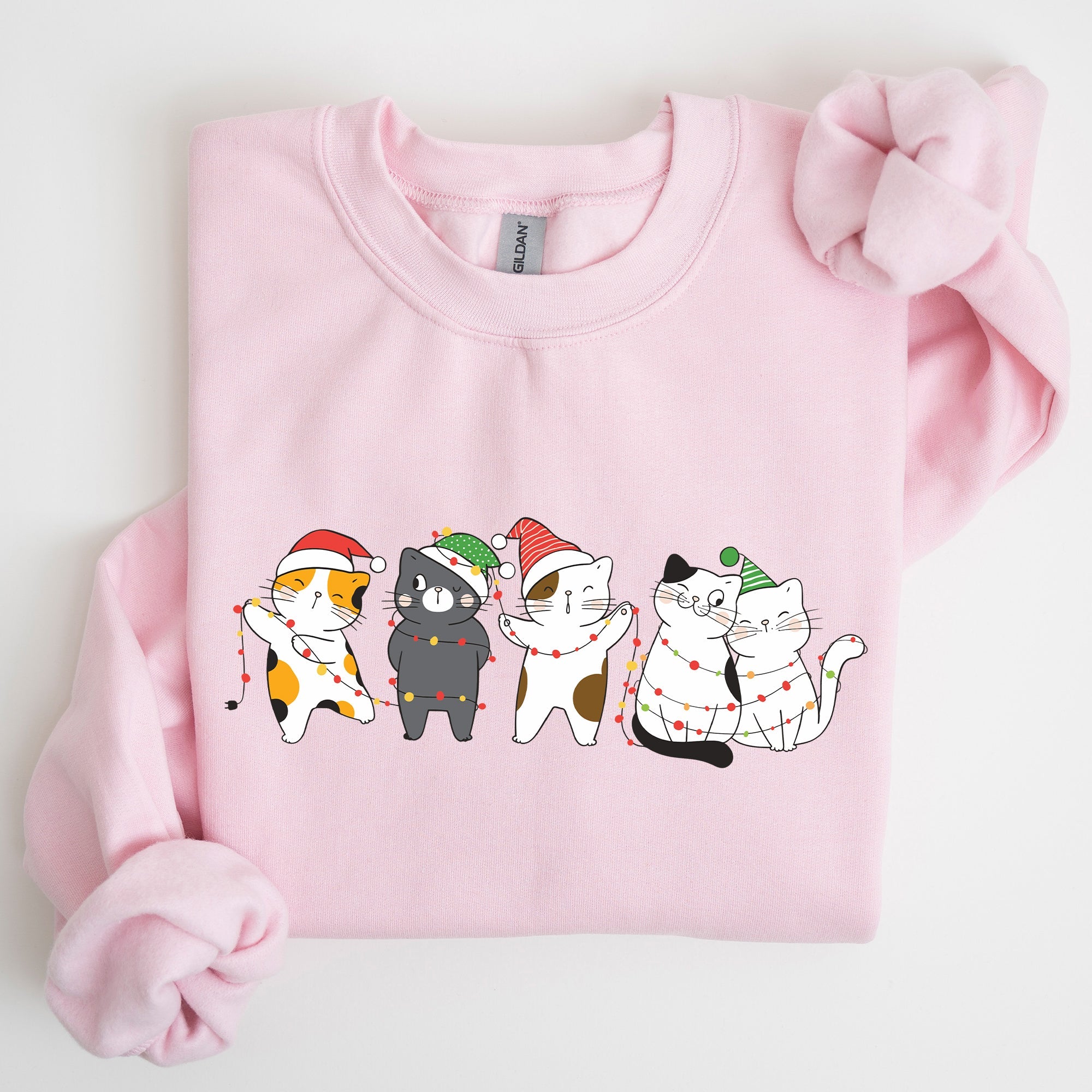 Christmas Party Cats Santa Cat Lover Cozy Festive Warm Comfort Lifestyle Sweatshirt