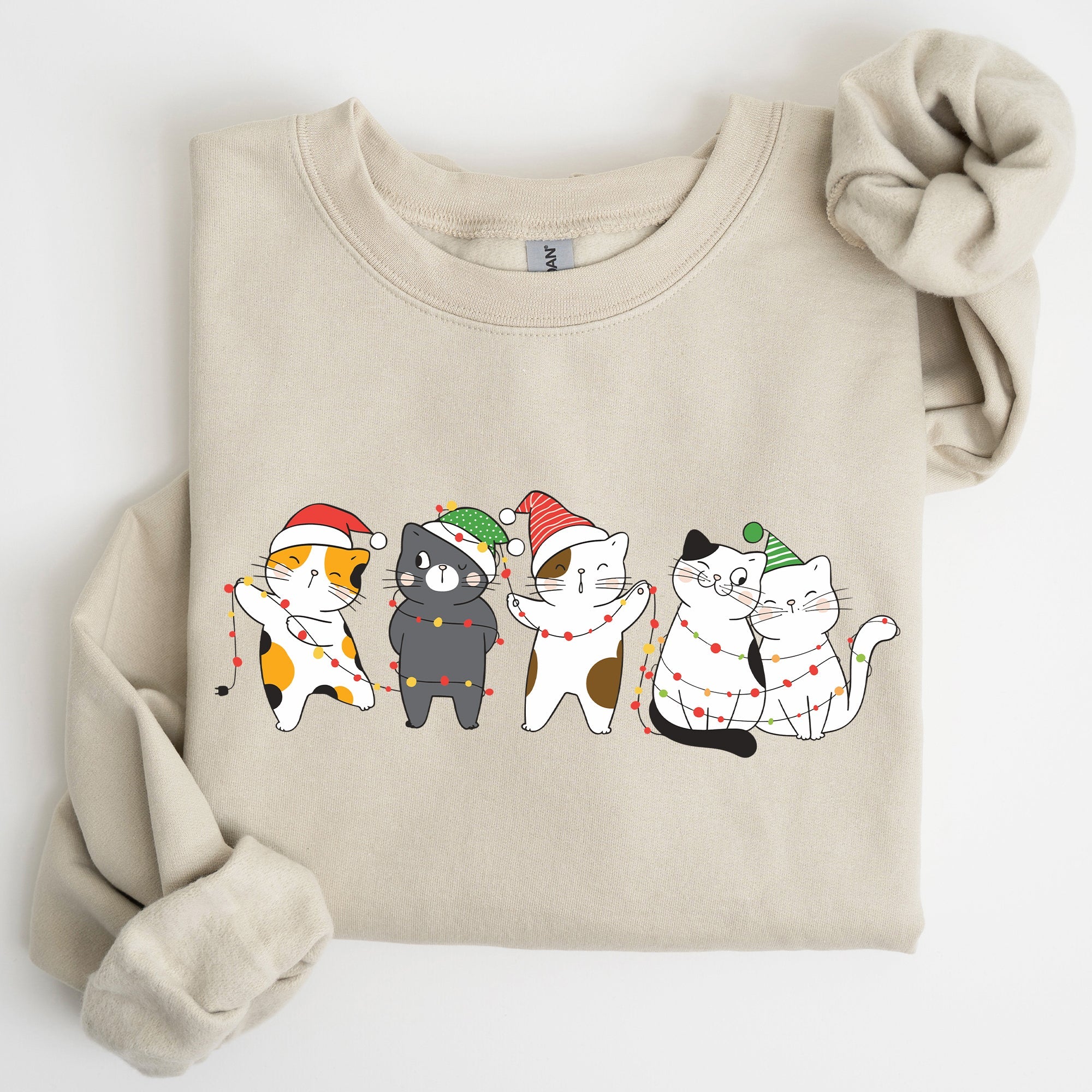 Christmas Party Cats Santa Cat Lover Cozy Festive Warm Comfort Lifestyle Sweatshirt