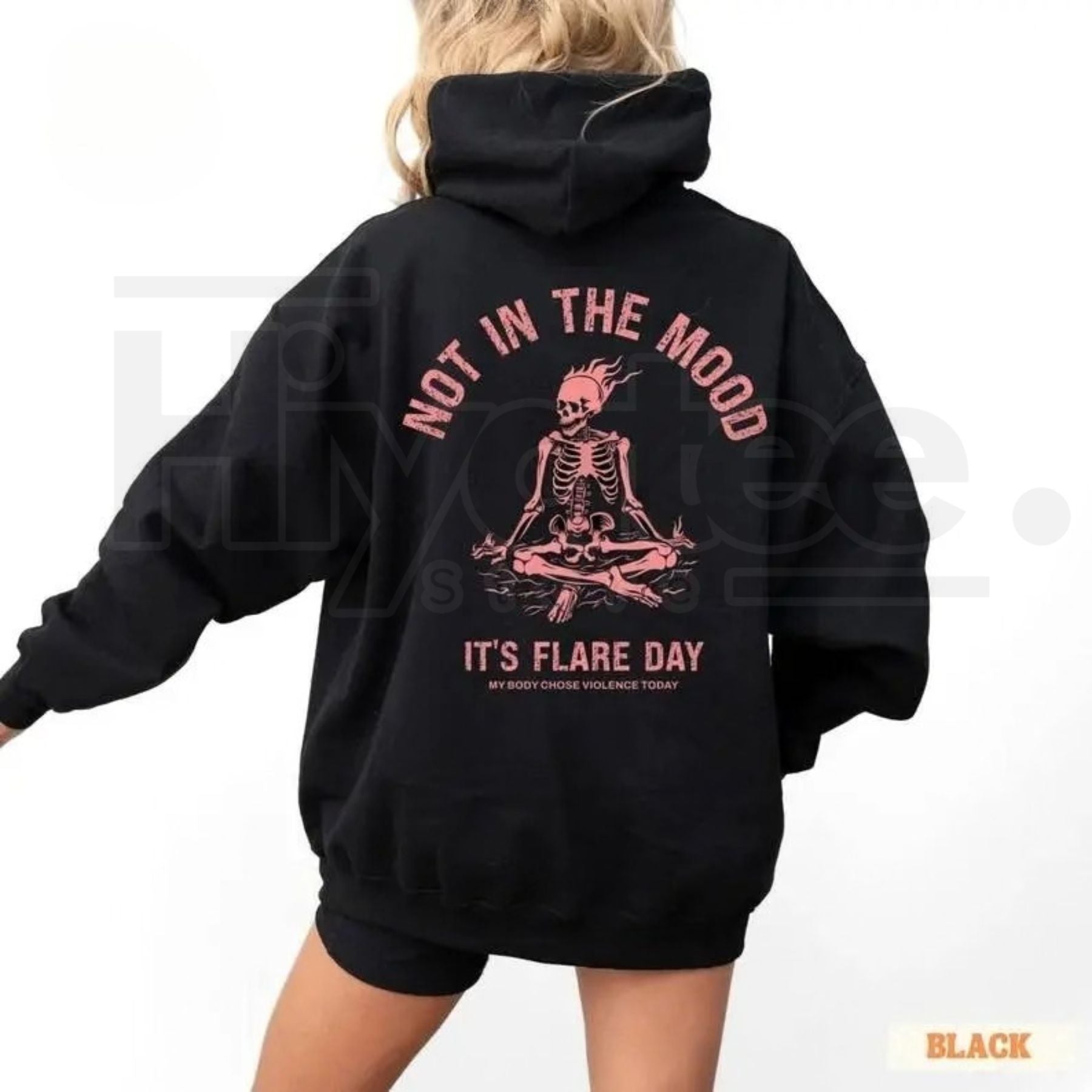 Chronic Illness Warrior Skeleton Hoodie – Ehlers Danlos & POTS Awareness Pullover, Spoonie Flare Day Gift