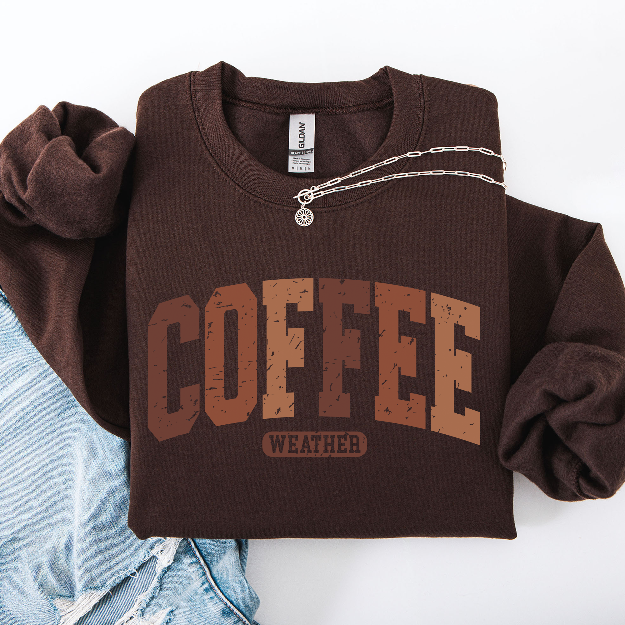 Checkered Pumpkin Minimalist Autumn Coffee Weather Cozy Fall Vibe Inspired Harvest Season Design Sweatshirt