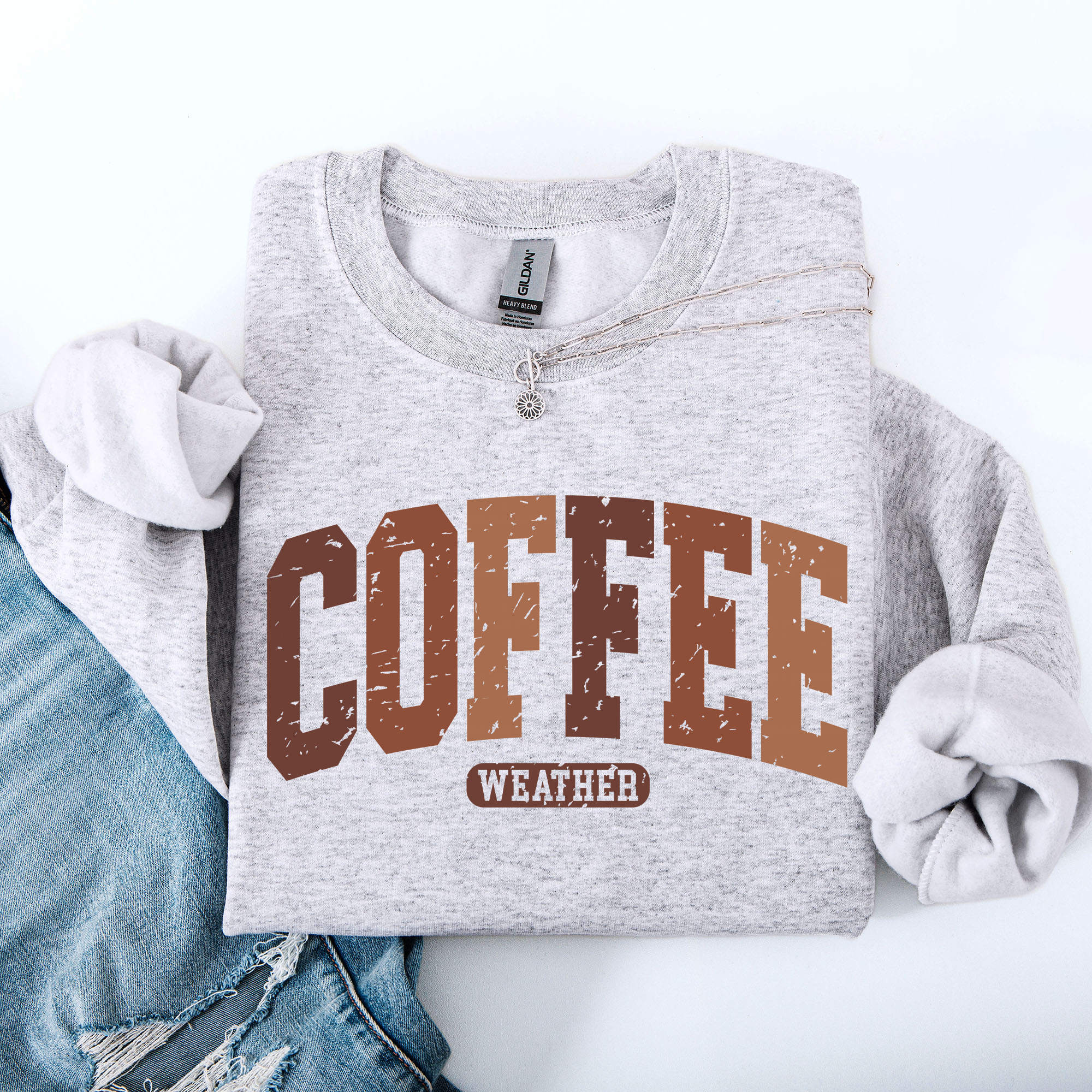 Checkered Pumpkin Minimalist Autumn Coffee Weather Cozy Fall Vibe Inspired Harvest Season Design Sweatshirt