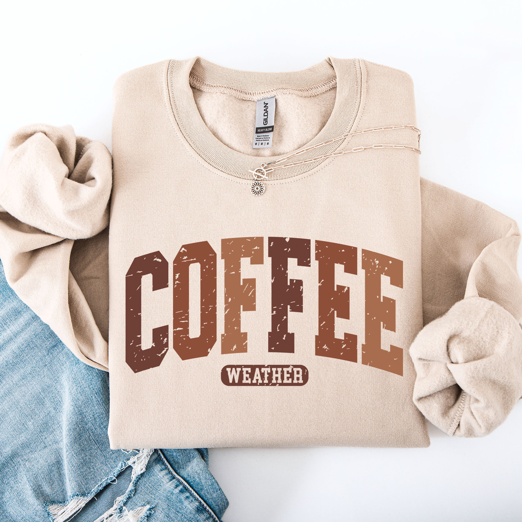 Checkered Pumpkin Minimalist Autumn Coffee Weather Cozy Fall Vibe Inspired Harvest Season Design Sweatshirt