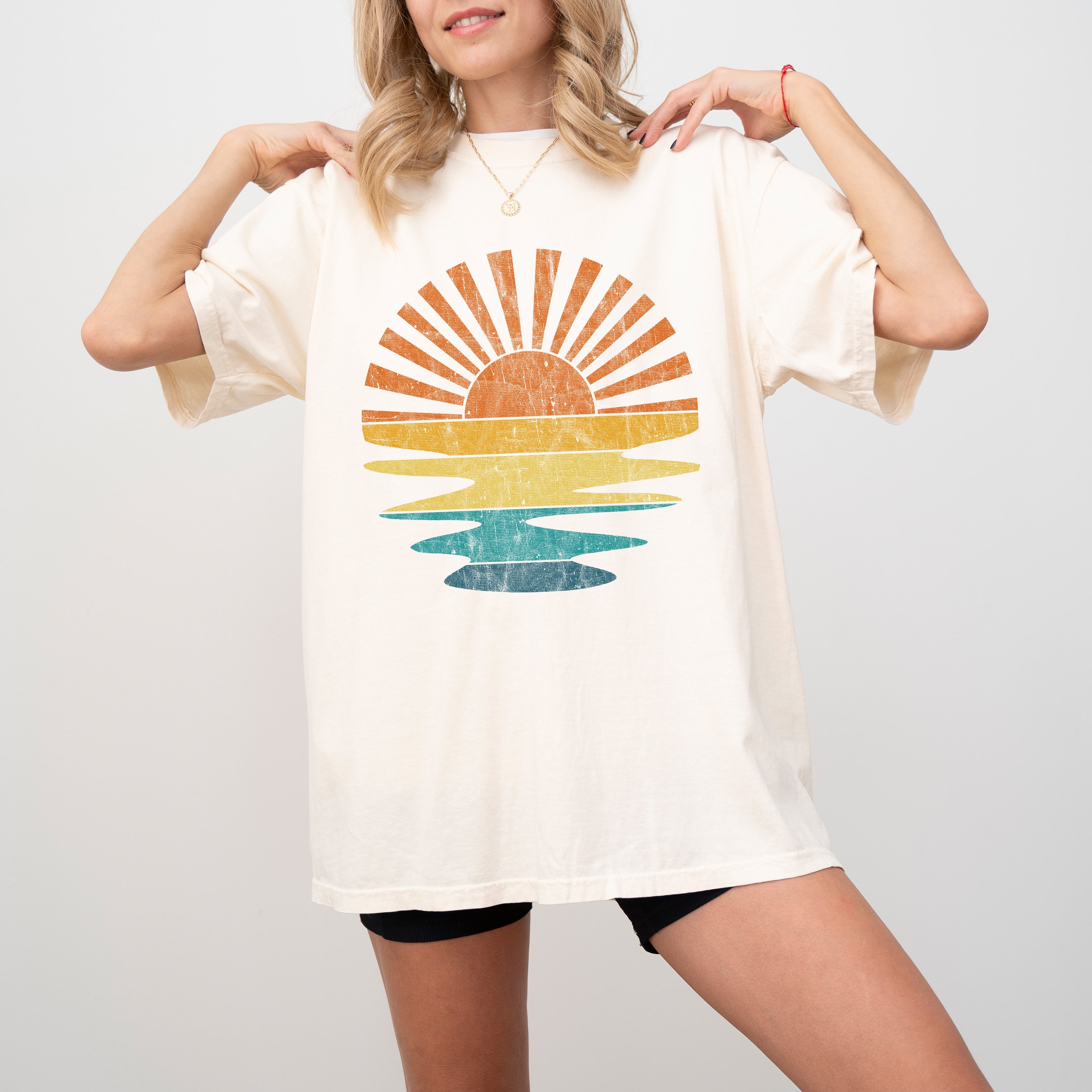 Colorful Beach Sunset, Summer Vibes, California Dreaming, Vacation, Hot Girl Summer Comfort Colors Tee