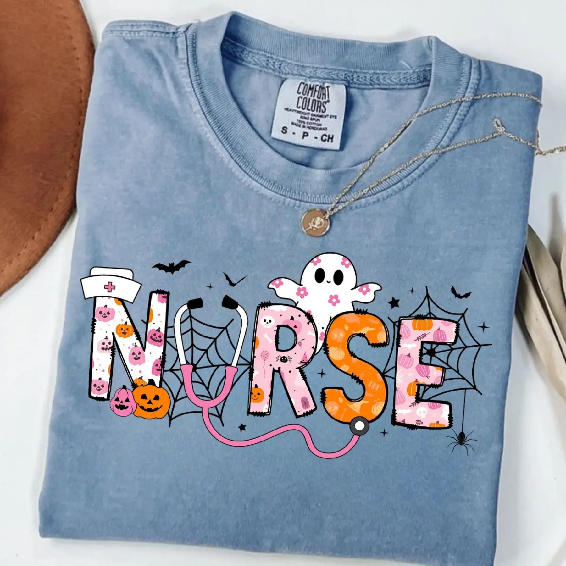 Comfort Colors Spooky Nurse Halloween Shirt – Spooktacular Nursing Tee, Hospital Humor Top, Medical Professional Gift for Women