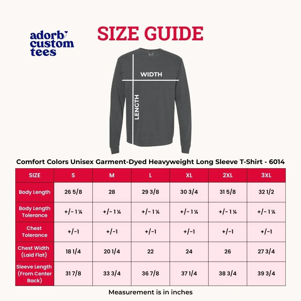 Tis The Season Comfort Colors Long Sleeve Christmas Shirt