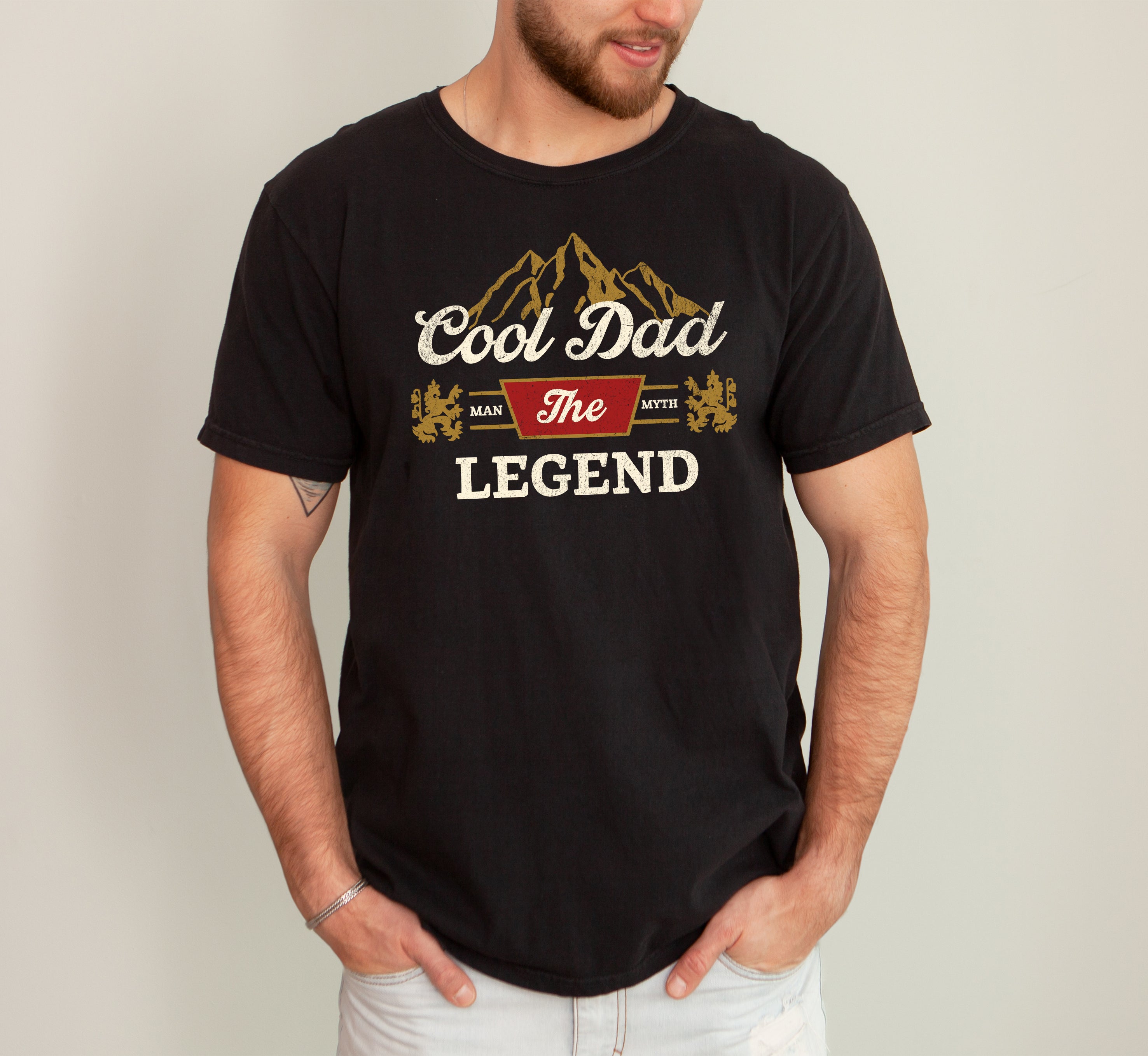 Cool Dad The Man The Myth The Legend Beer Father's Day Edition Comfort Colors Tee
