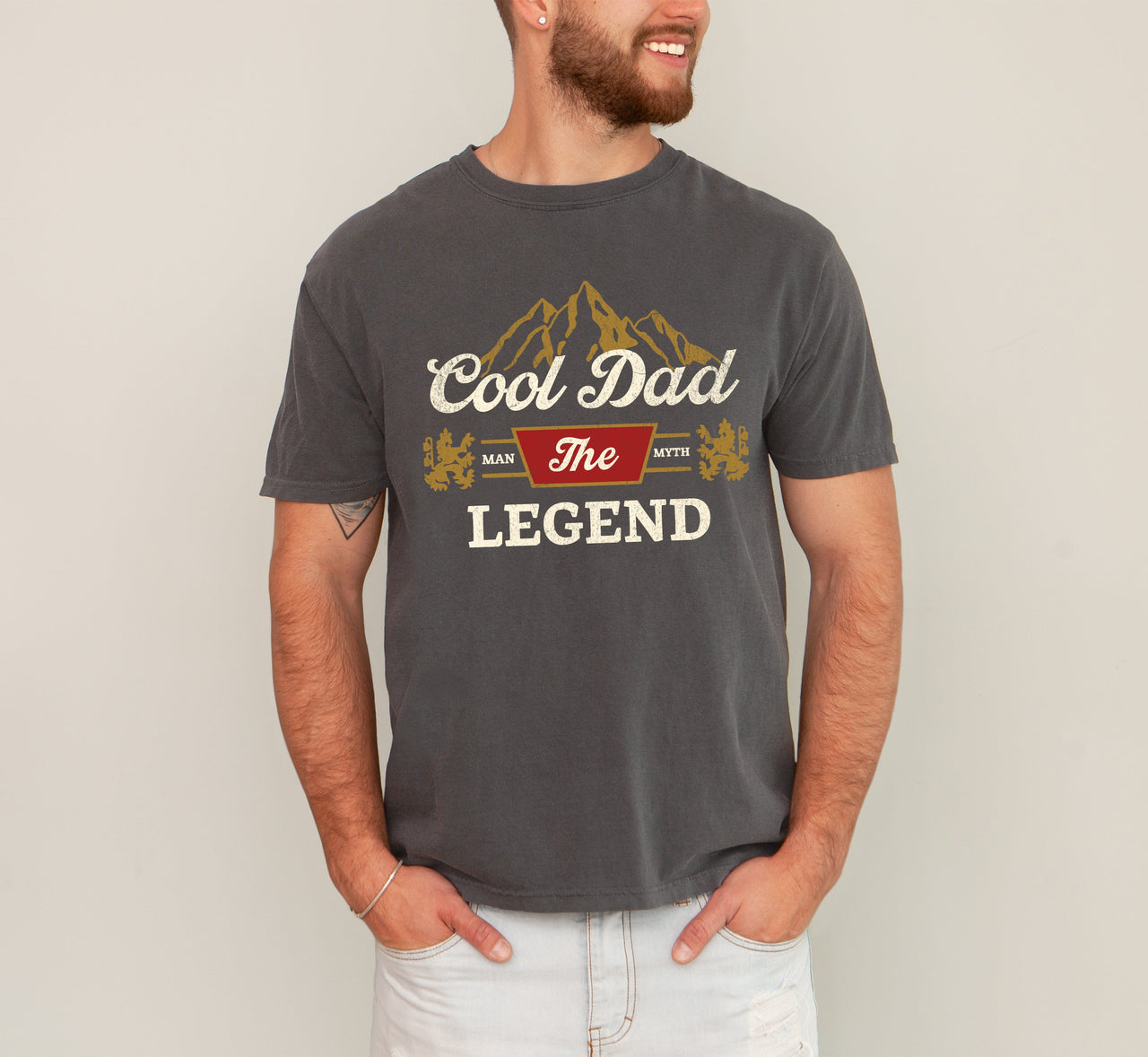 Cool Dad The Man The Myth The Legend Beer Father's Day Edition Comfort Colors Tee