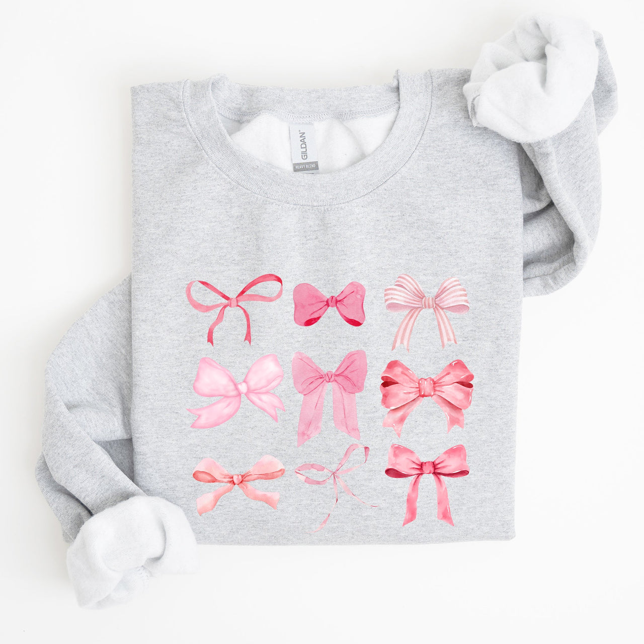 Coquette Pink Bows Trend Girly Soft Girl Era Cozy Luxe Everyday Streetwear Sweatshirt