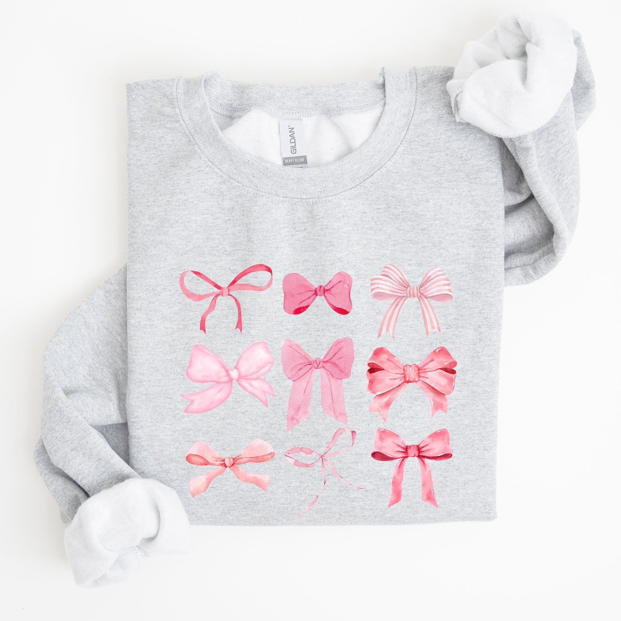 Coquette Pink Bows Trend Girly Soft Girl Era Cozy Luxe Everyday Streetwear Sweatshirt