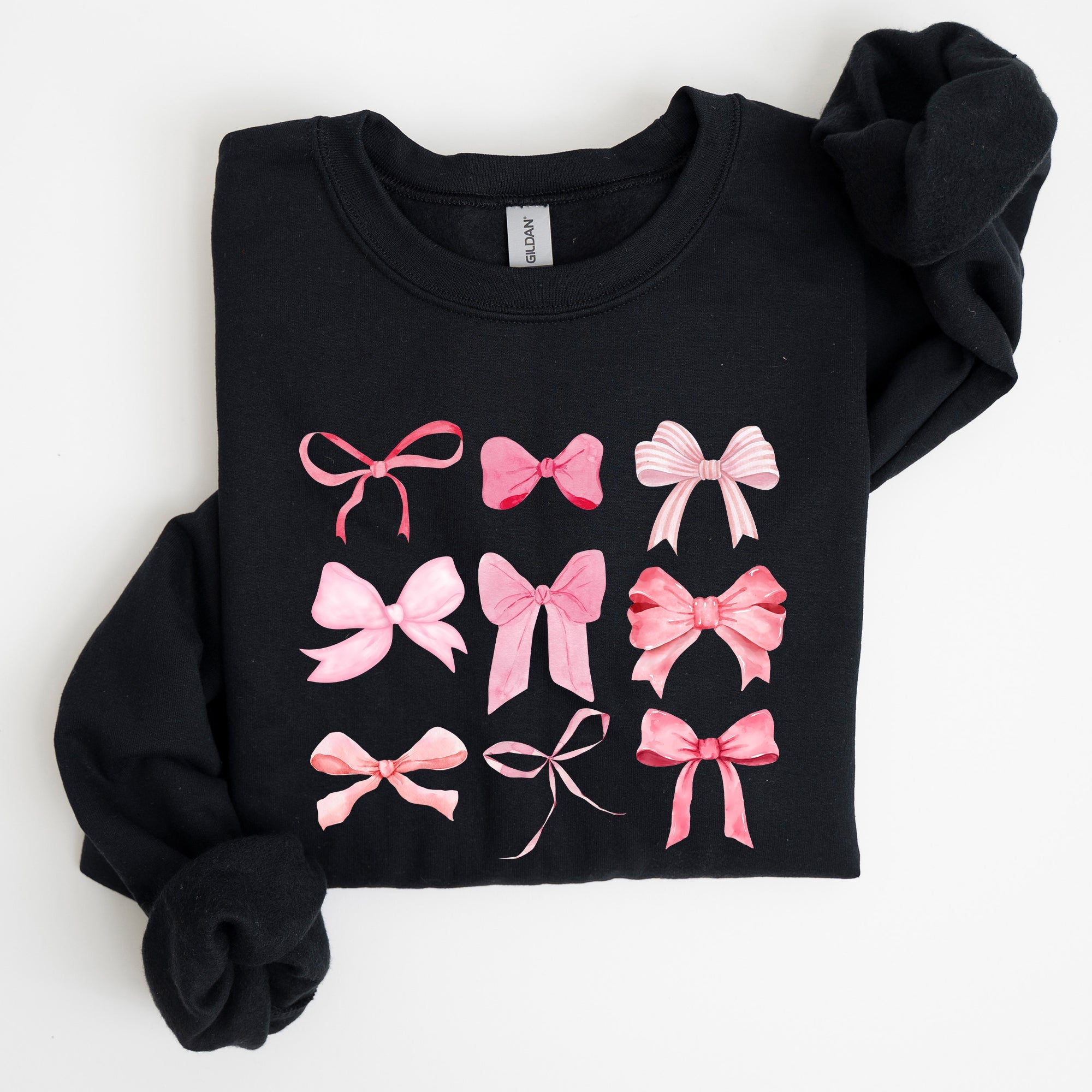 Coquette Pink Bows Trend Girly Soft Girl Era Cozy Luxe Everyday Streetwear Sweatshirt