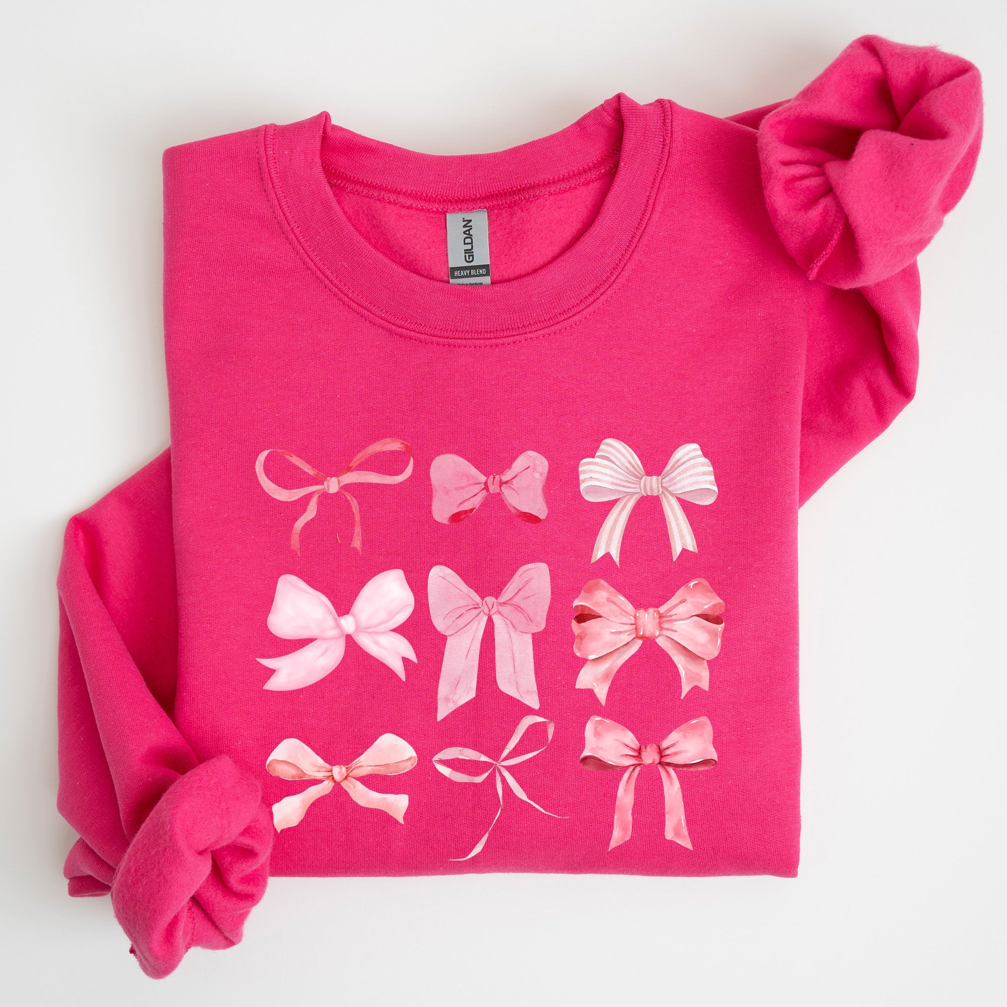 Coquette Pink Bows Trend Girly Soft Girl Era Cozy Luxe Everyday Streetwear Sweatshirt