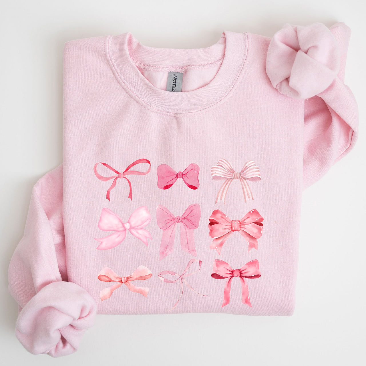 Coquette Pink Bows Trend Girly Soft Girl Era Cozy Luxe Everyday Streetwear Sweatshirt