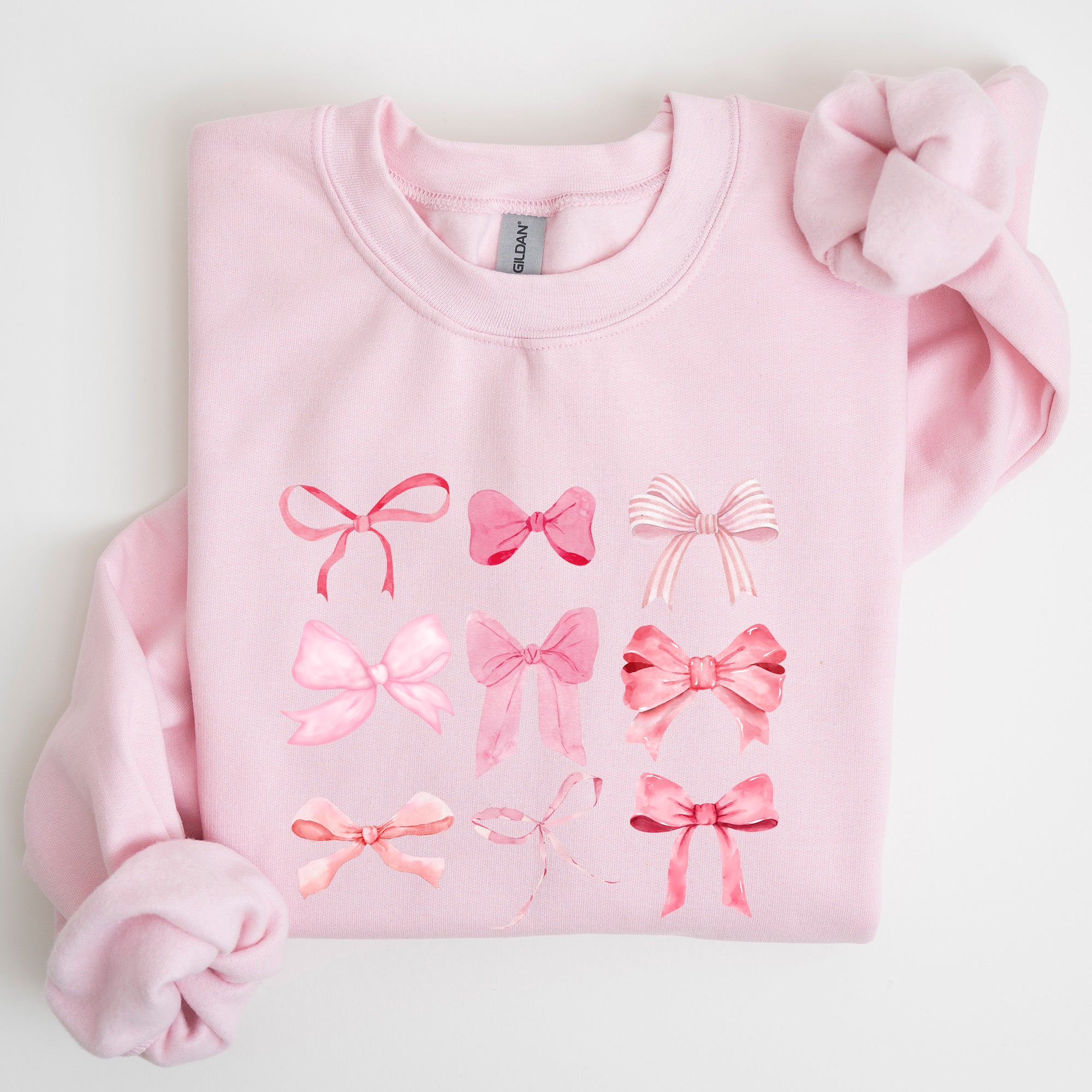 Coquette Pink Bows Trend Girly Soft Girl Era Cozy Luxe Everyday Streetwear Sweatshirt