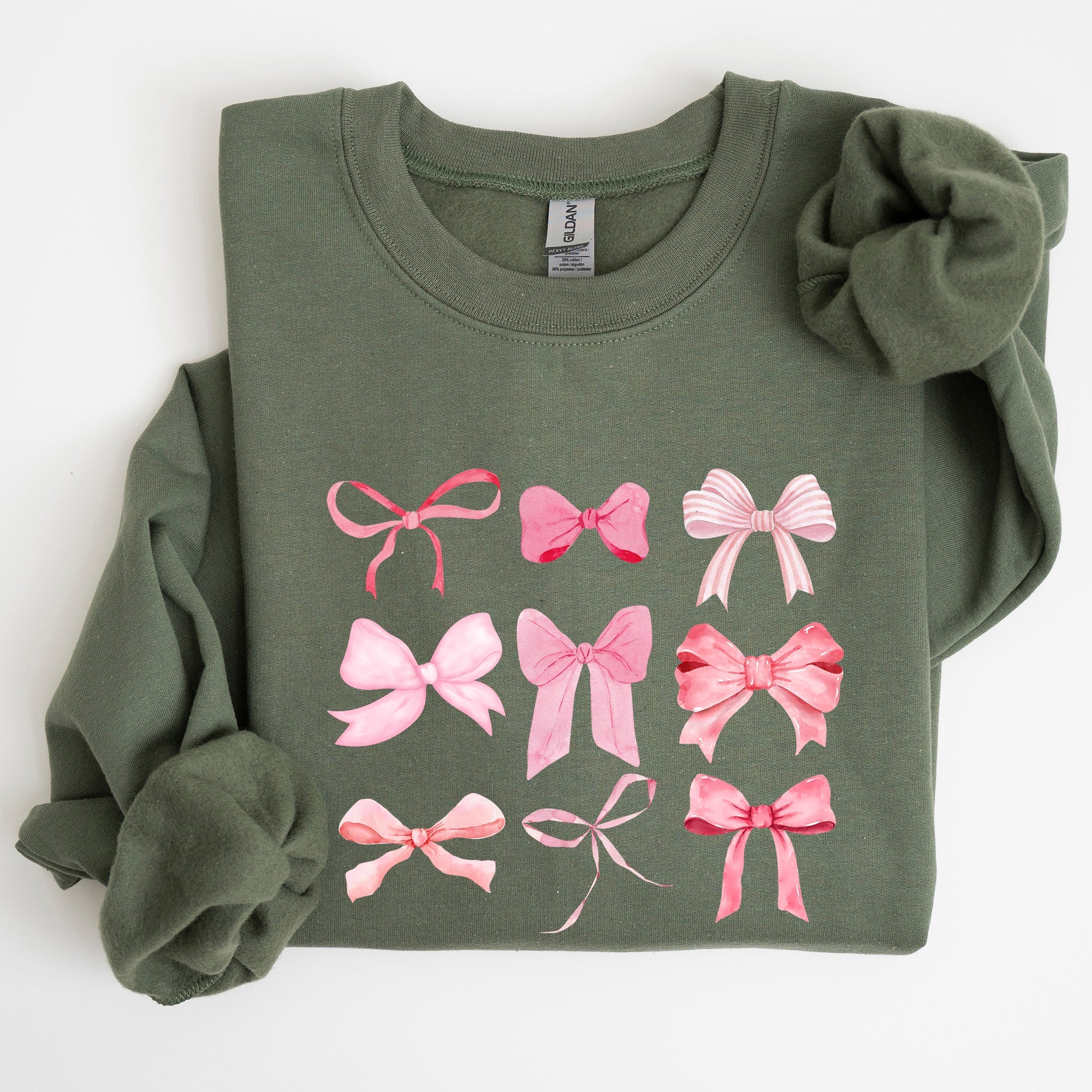 Coquette Pink Bows Trend Girly Soft Girl Era Cozy Luxe Everyday Streetwear Sweatshirt